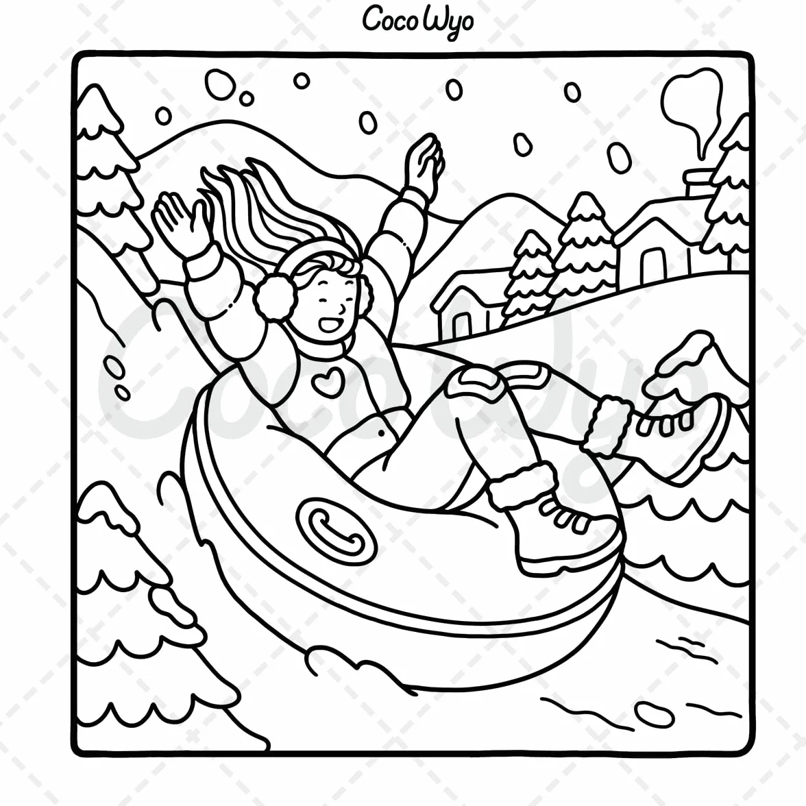 Girl Moments: Coloring Book for Adults and Teens Featuring Cute Cozy Daily Activities for Relaxation