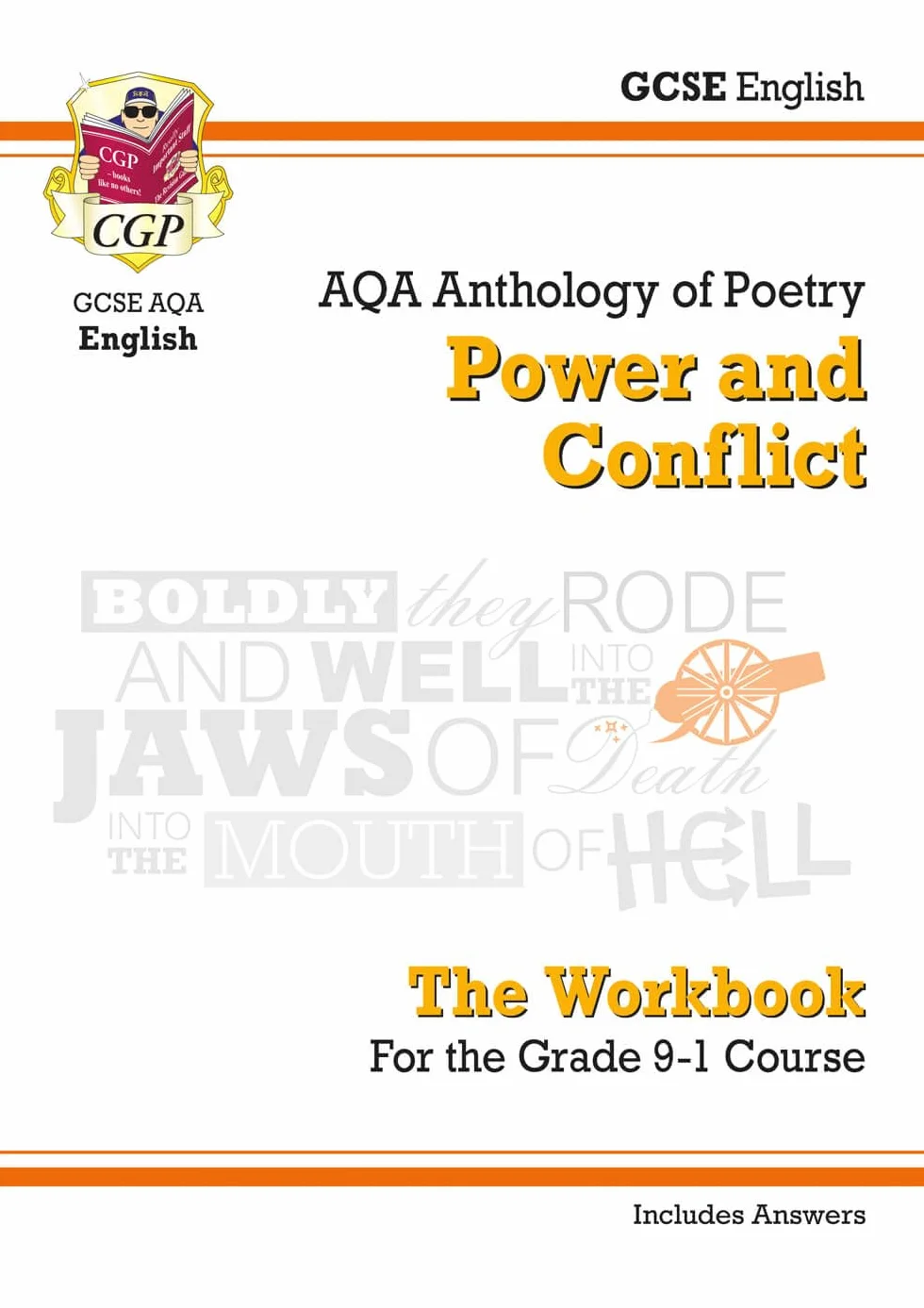 GCSE English Literature AQA Poetry Workbook: Power & Conflict Anthology (includes Answers)