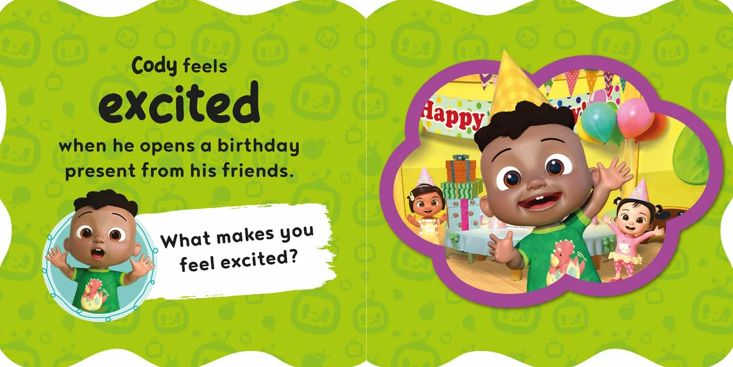 CoComelon Feelings Board Book: Discover Emotions with JJ for Ages 1-4