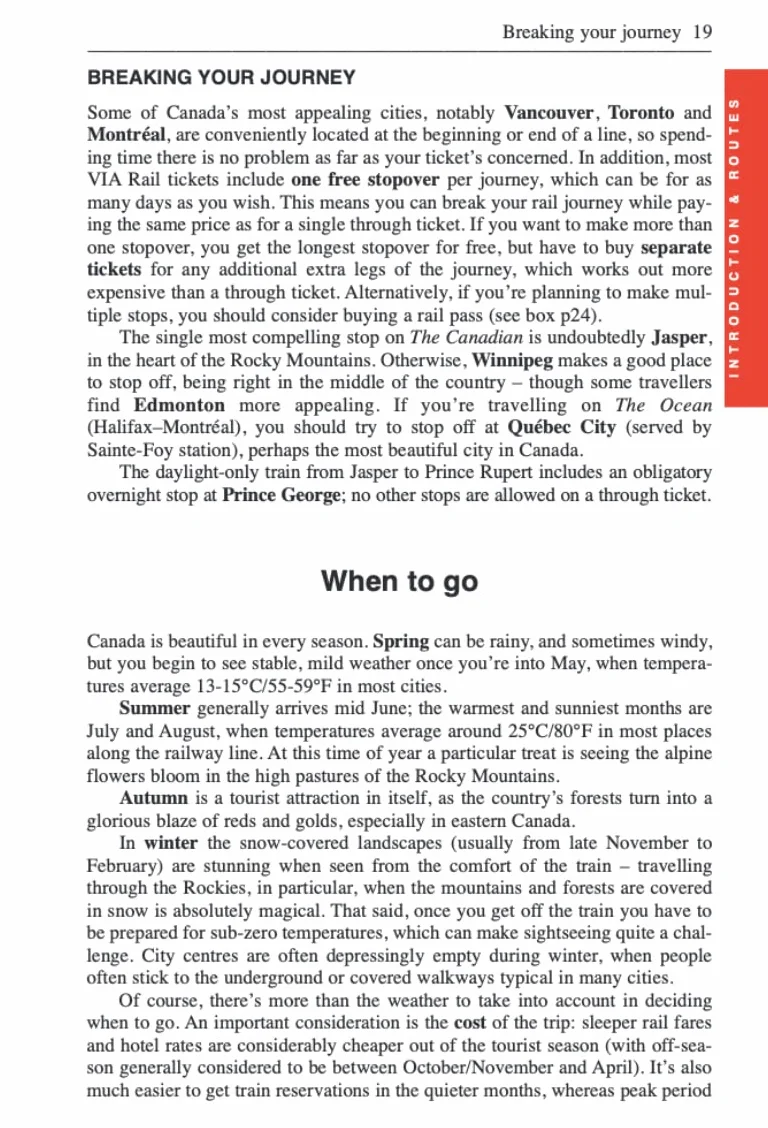 Trans-Canada Rail Guide: Includes Rail Routes and Maps Plus Guides to 10 Cities