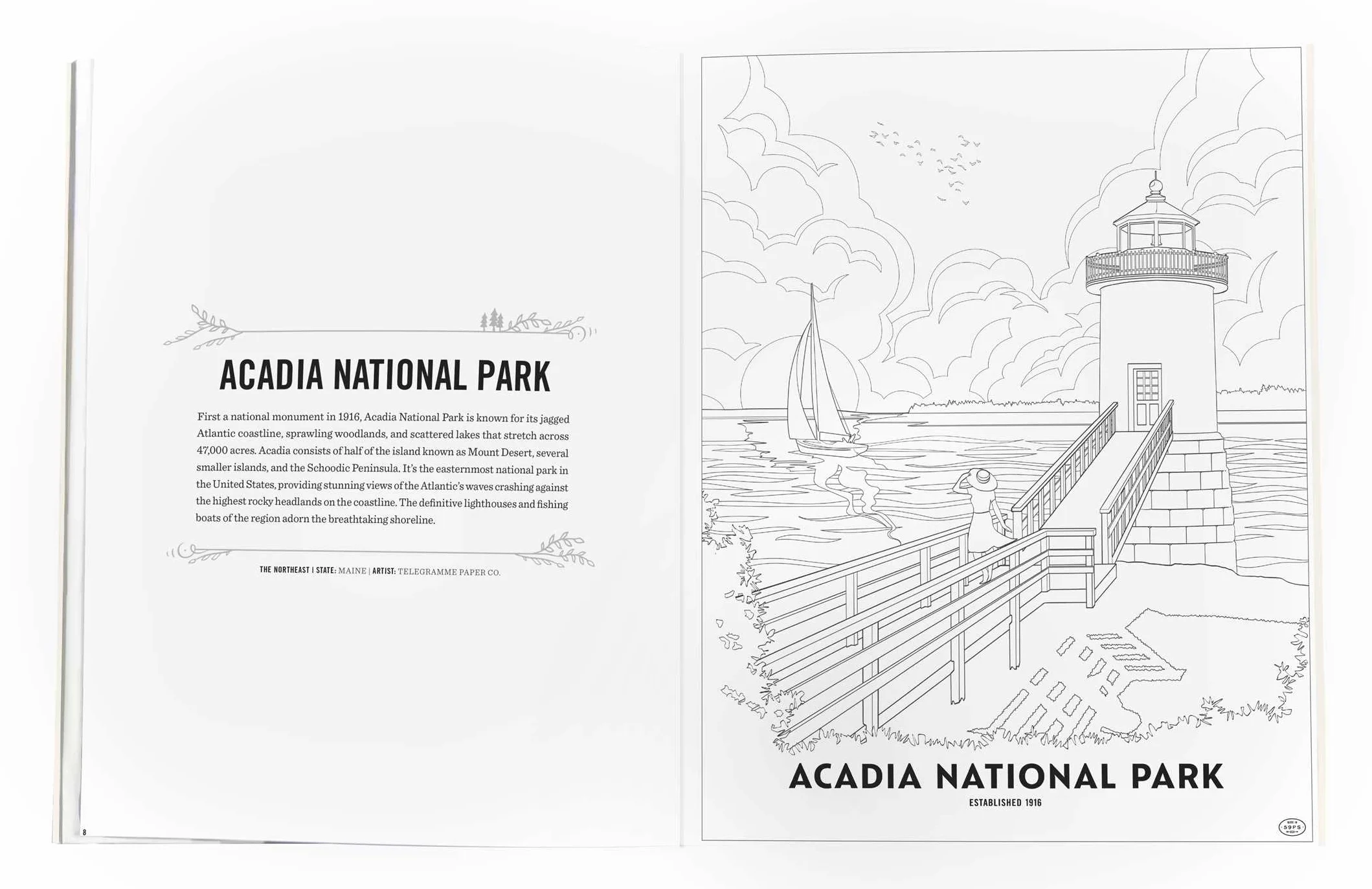 The Art of the National Parks: Coloring Book (Fifty-Nine Parks)