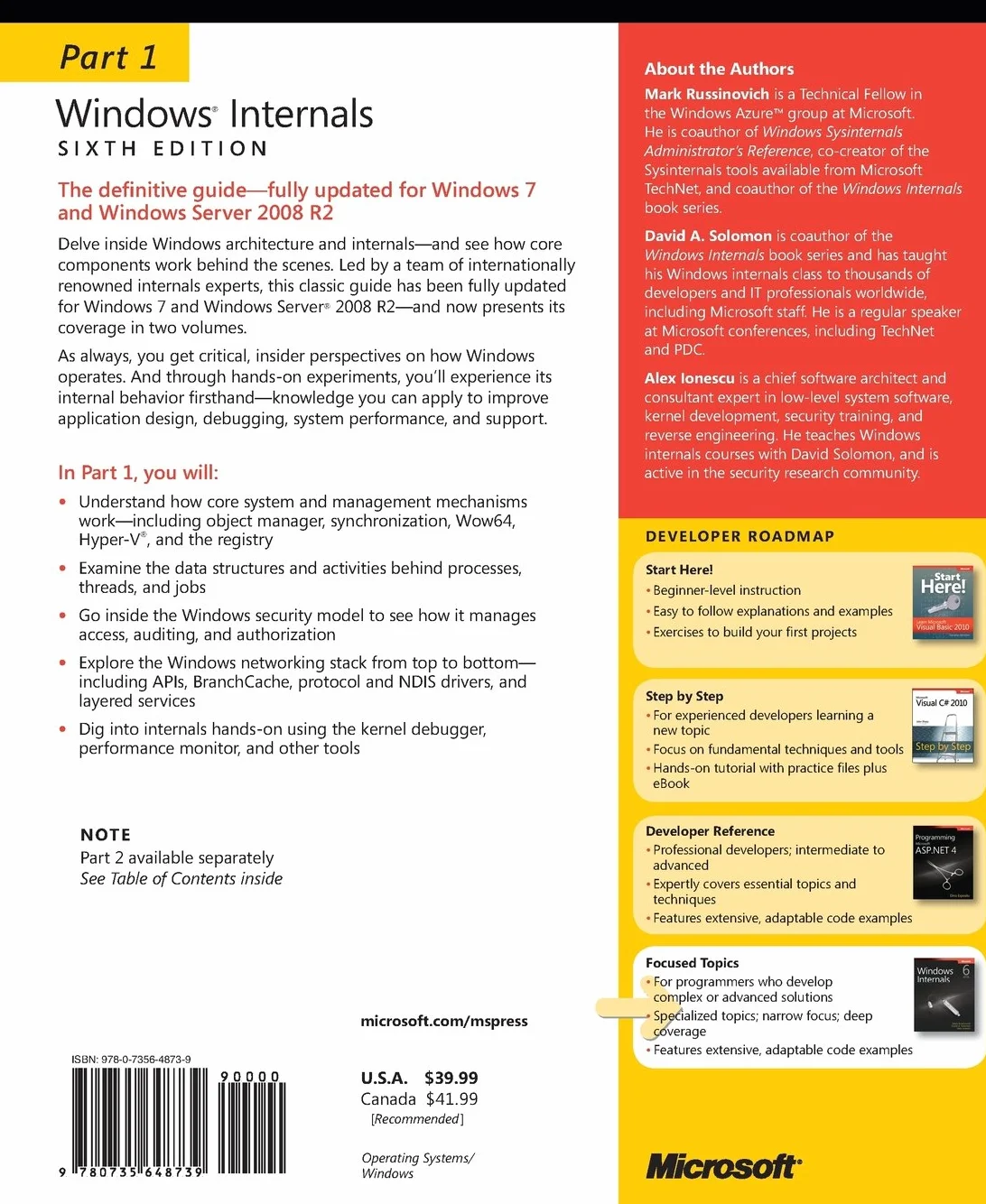 Windows Internals, Part 1