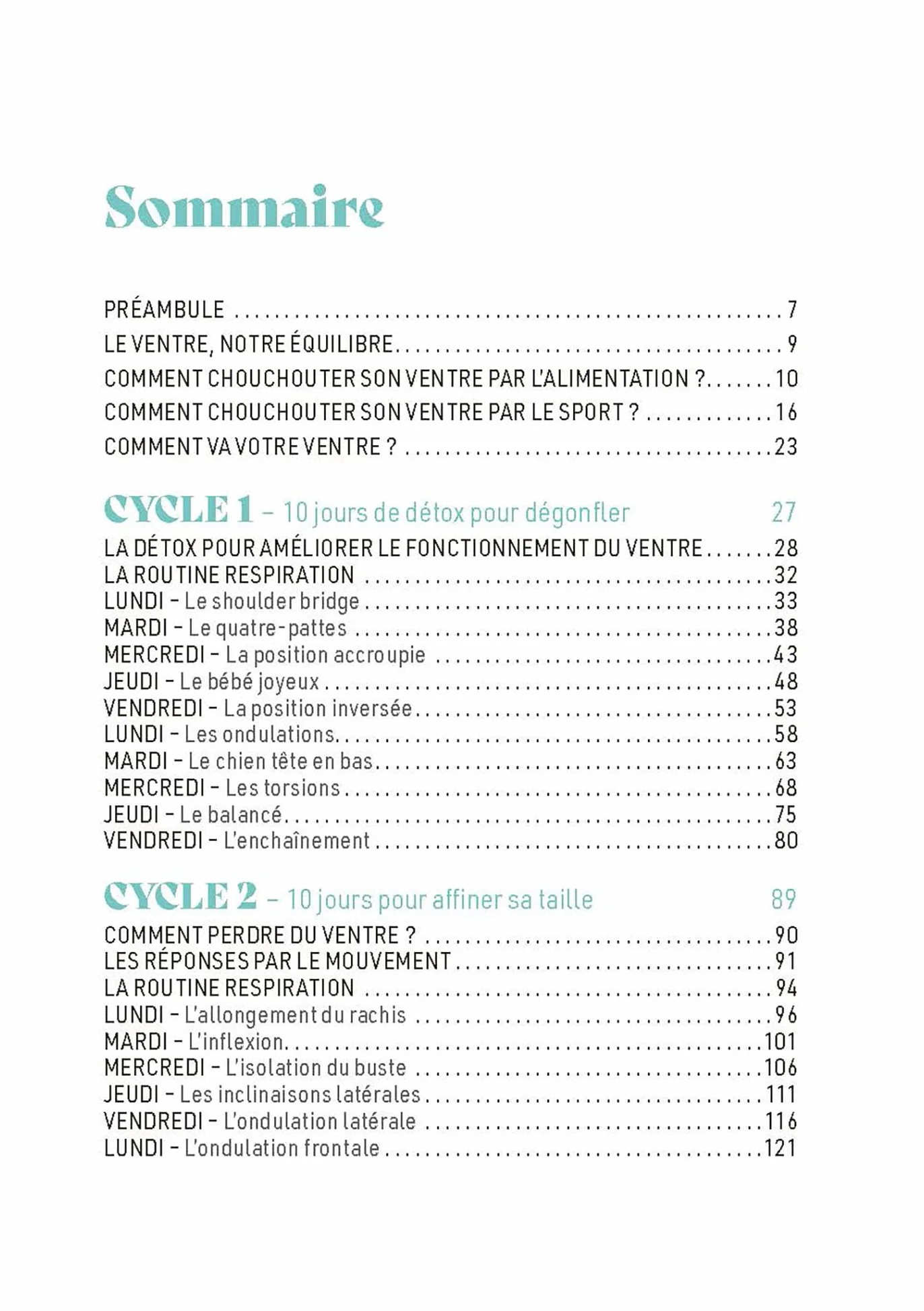 10 minutes pour aimer son ventre: 30 jours d'exercices et de menus: 31555