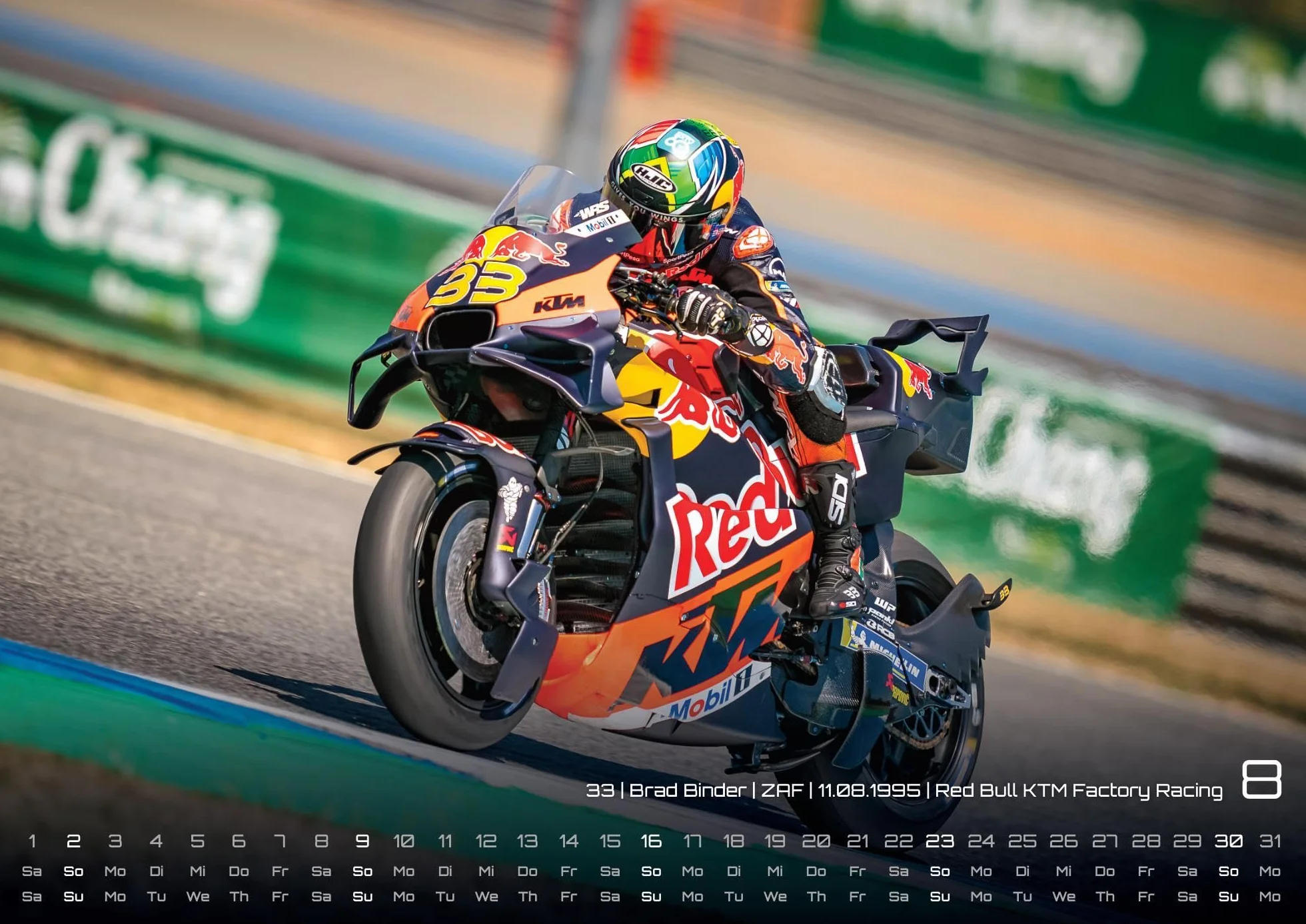 MotoGP Kalender 2026 DIN A3 Motorrad Grand Prix Wandkalender 42x30 cm
