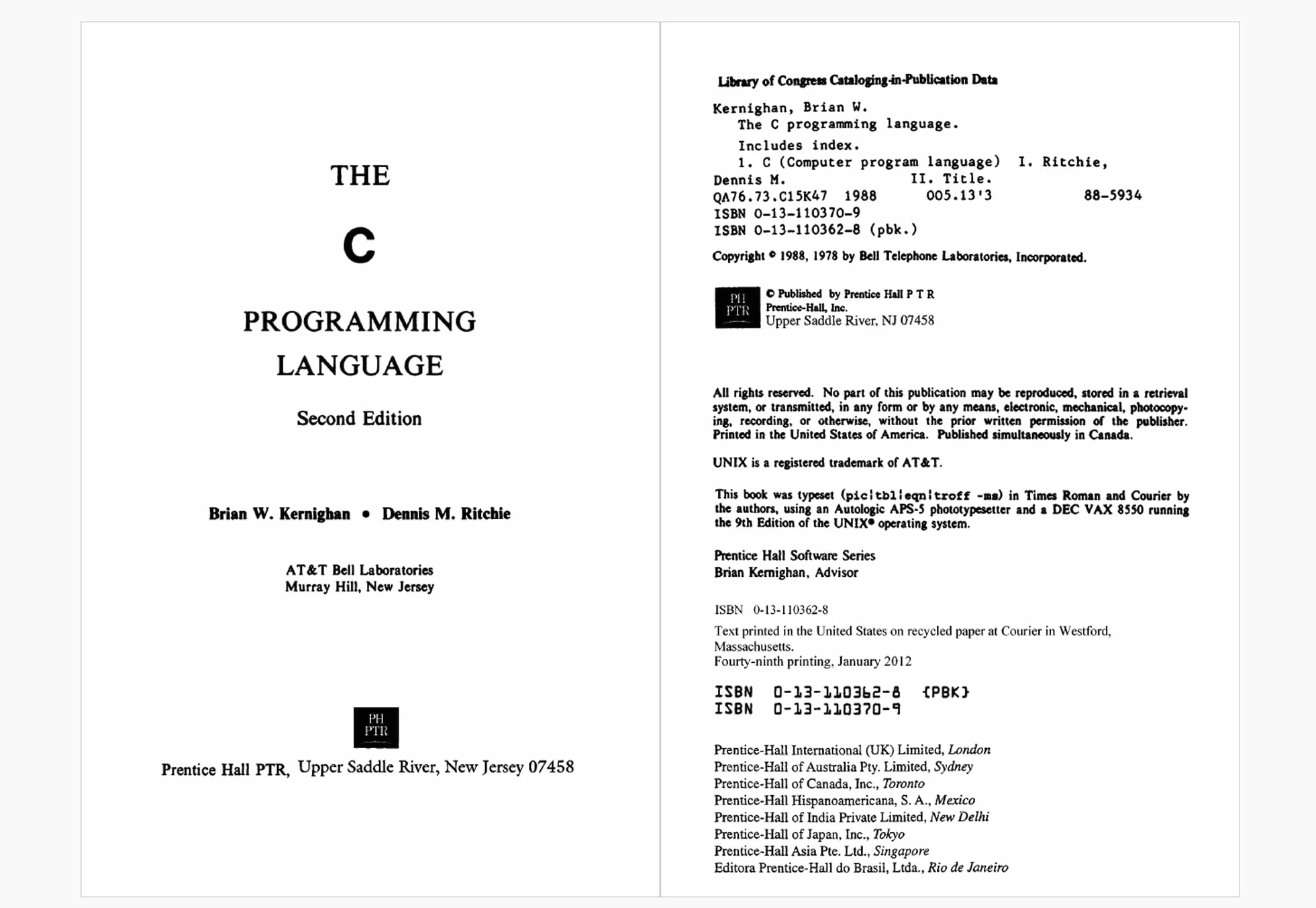 C Programming Language: ANSI C Version