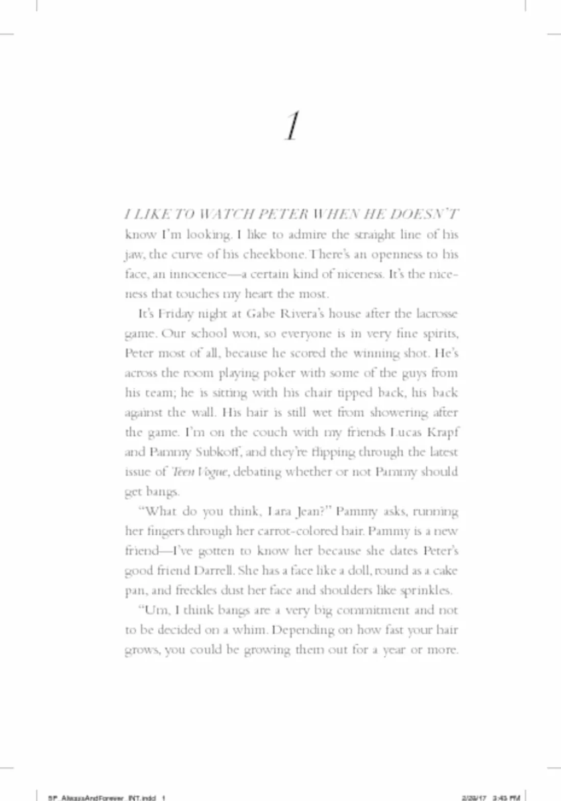 Always and Forever, Lara Jean