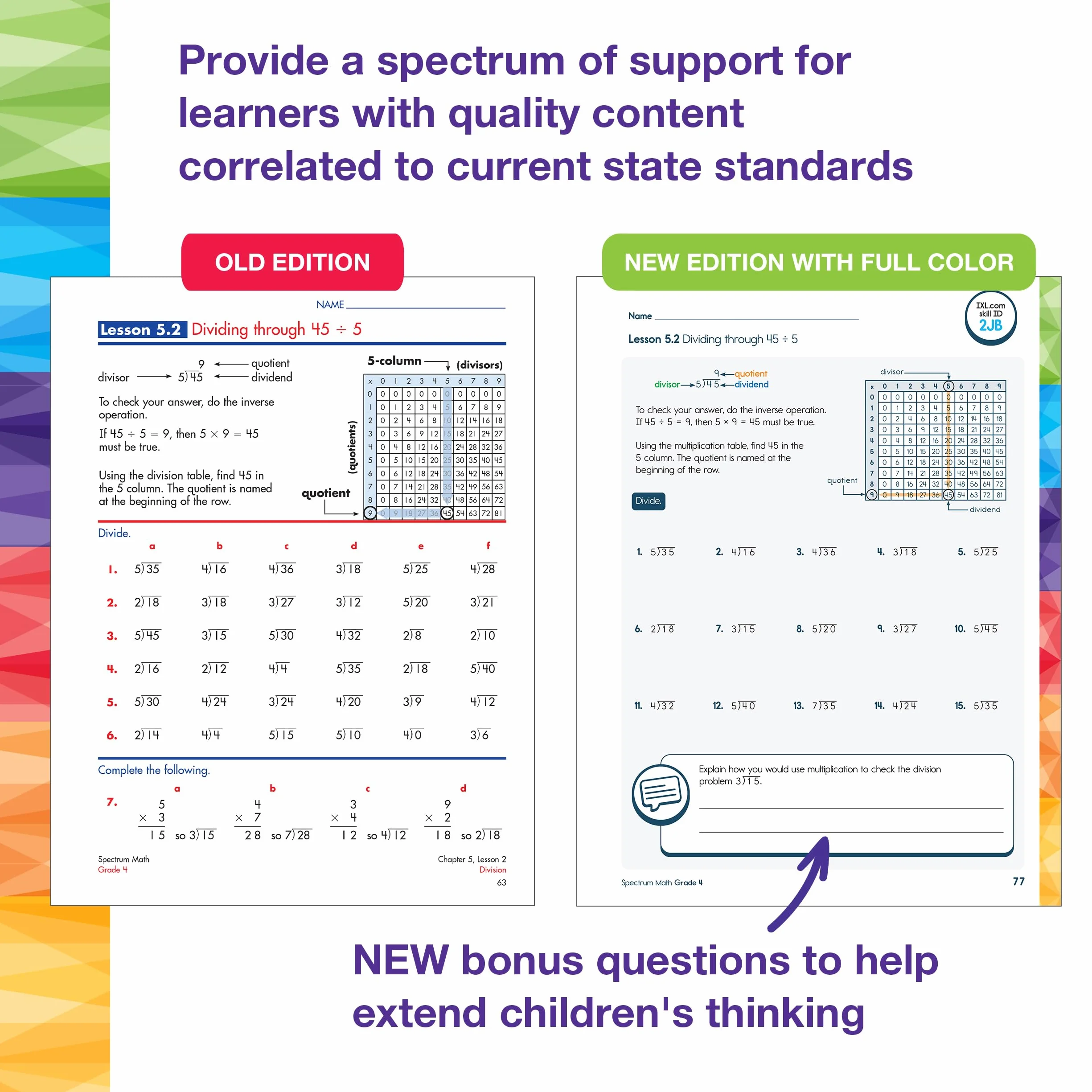 Spectrum Math Workbook Grade 4