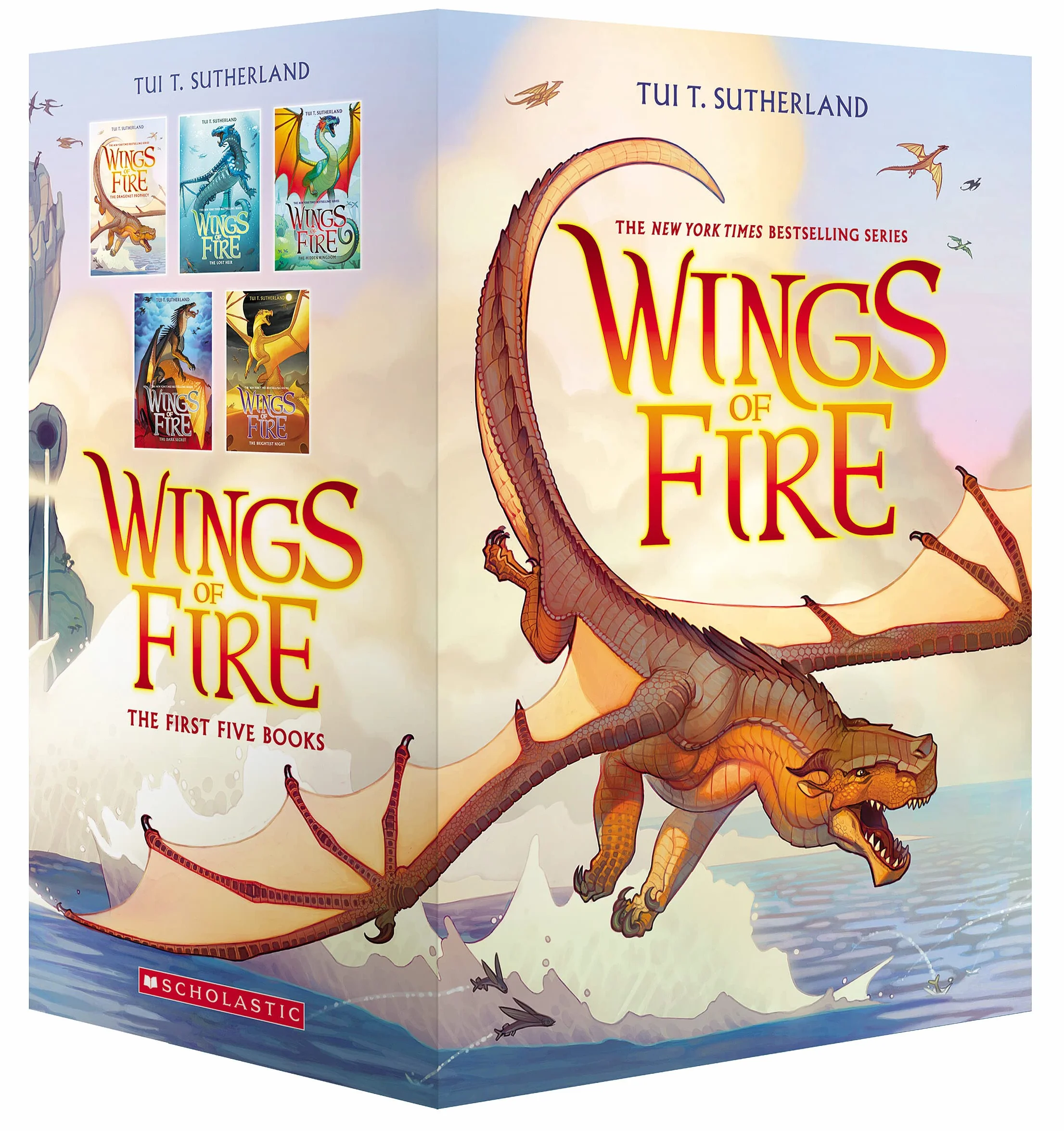 Wings of Fire Boxset Books 1-5: The Dragonet Prophecy / The Lost Heir / The Hidden Kingdom / The Dark Secret / The Brightest Night