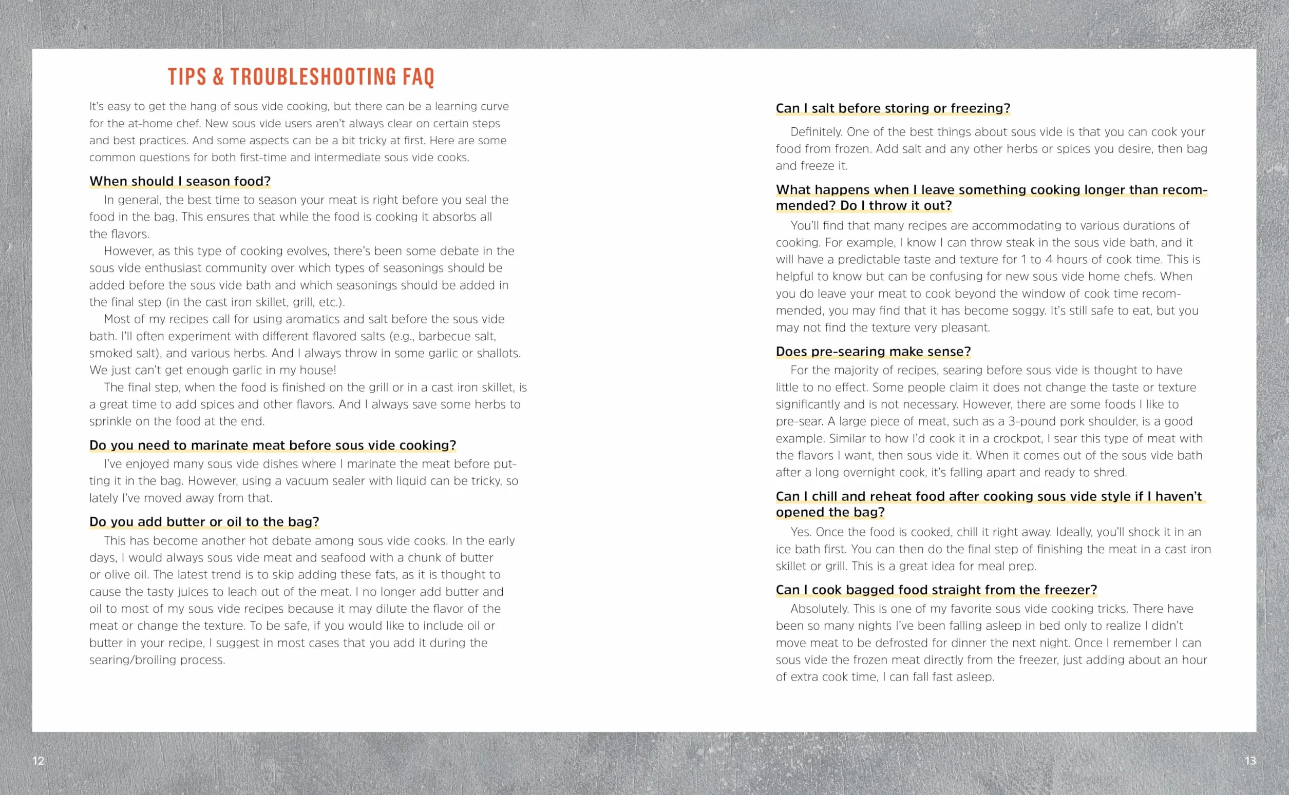 The Home Chef's Sous Vide Cookbook: Elevated Recipes for Your Favorite Meats and Sides