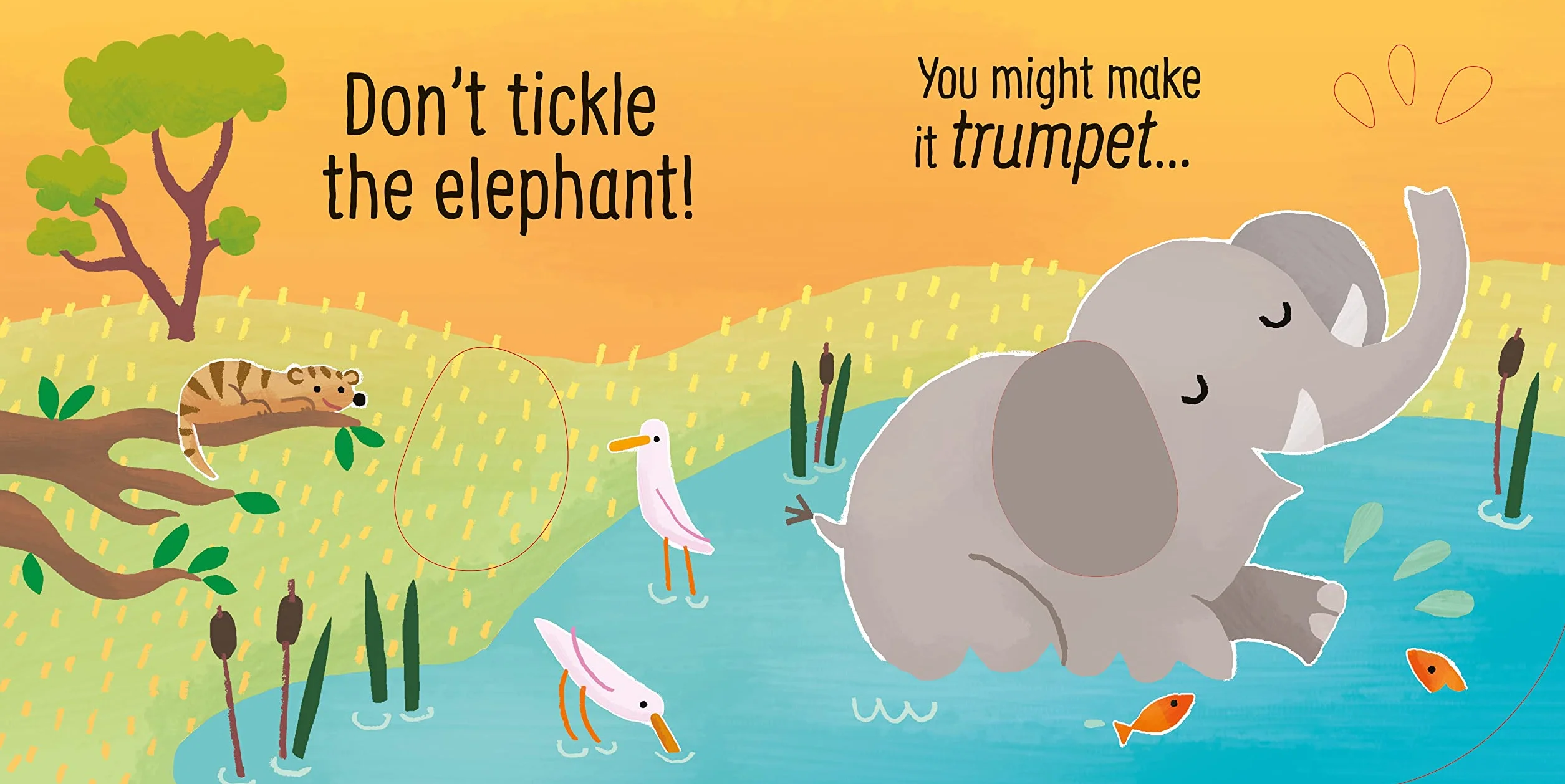 Don't Tickle the Elephant! Touchy-Feely Sound Book