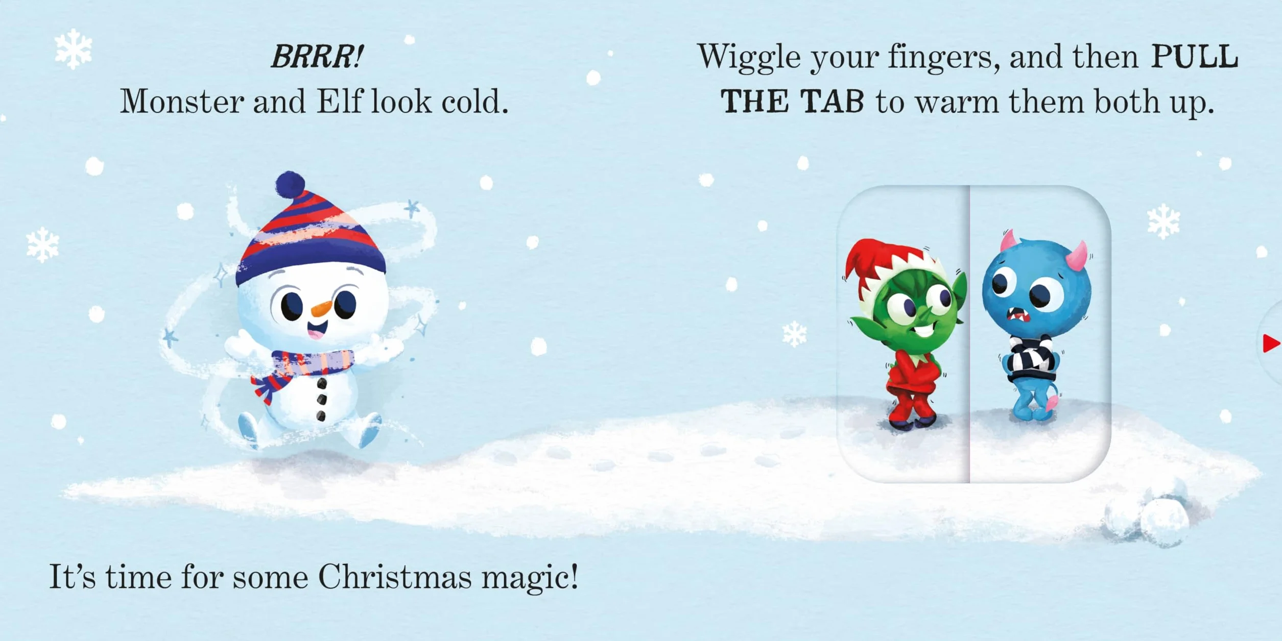 Interactive Christmas Board Book: There's a Little Snowman in Your Book
