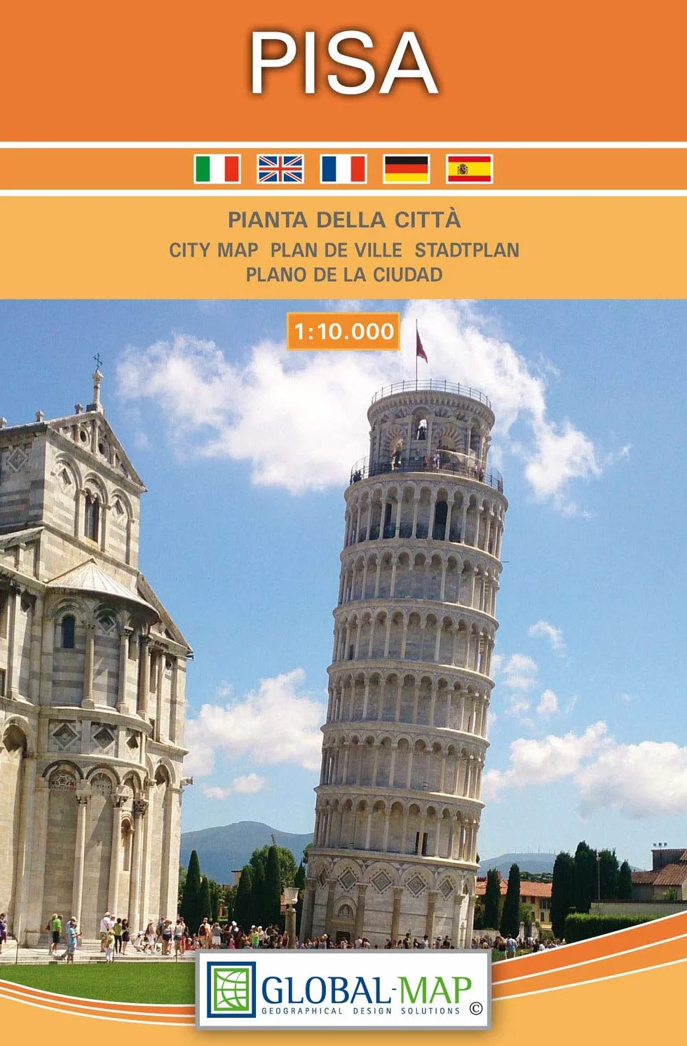 Pisa. Pianta della città 1:10.000