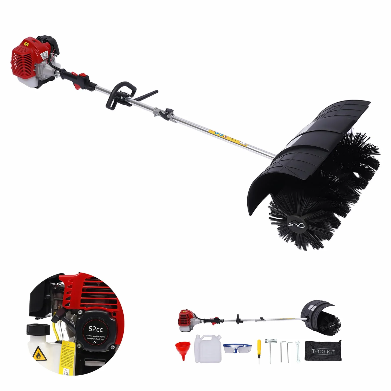 Zamiatarka spalinowa 52 cm³ 2-suwowa 2,3 KM wałek 58 cm