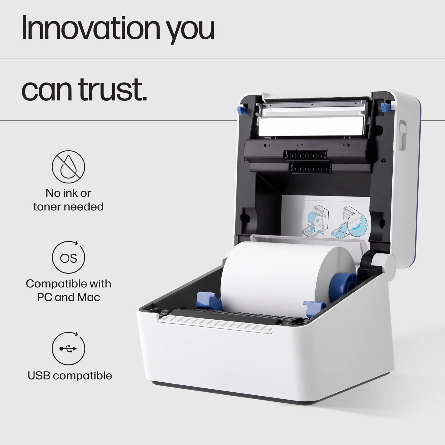 HP Work Solutions termiczna drukarka etykiet 4x6 203 DPI