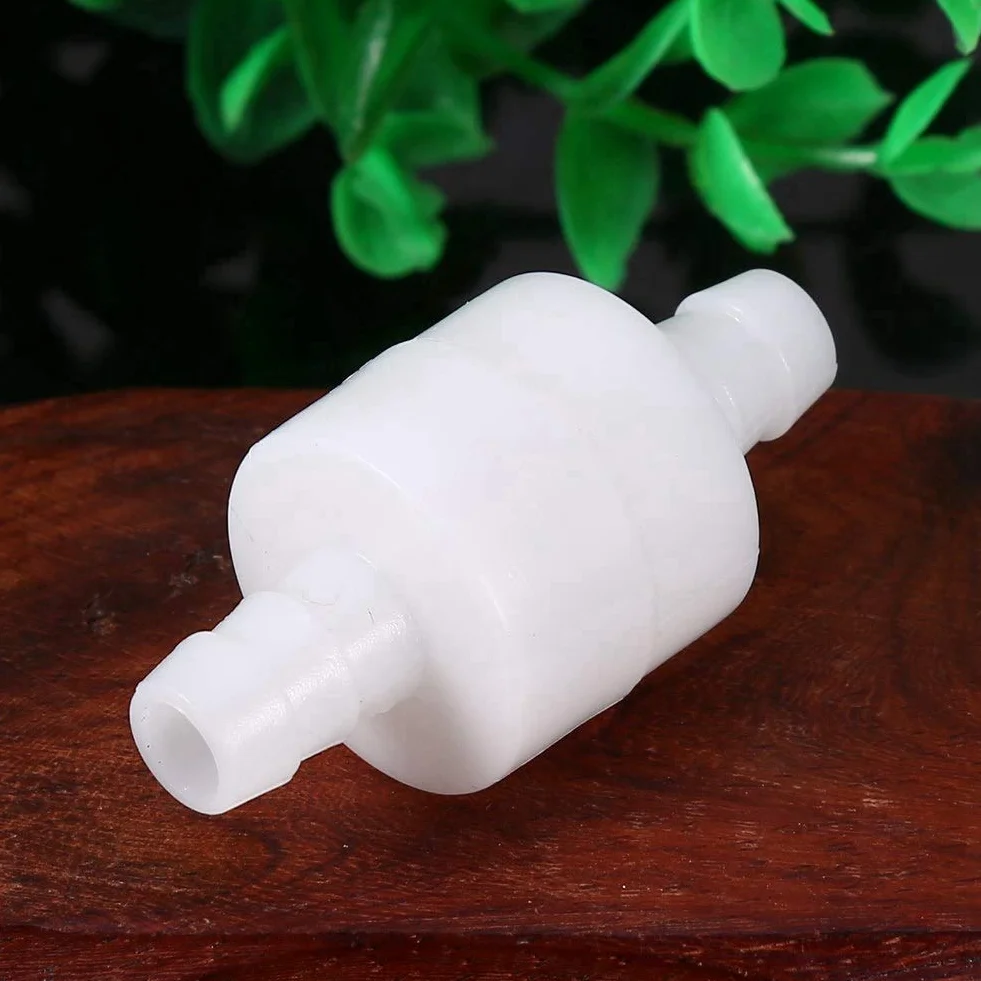 FTVOGUE Zawór zwrotny 8 mm Inline One Way Non-Return Plastikowy do oleju paliwowego woda gazowa powietrze