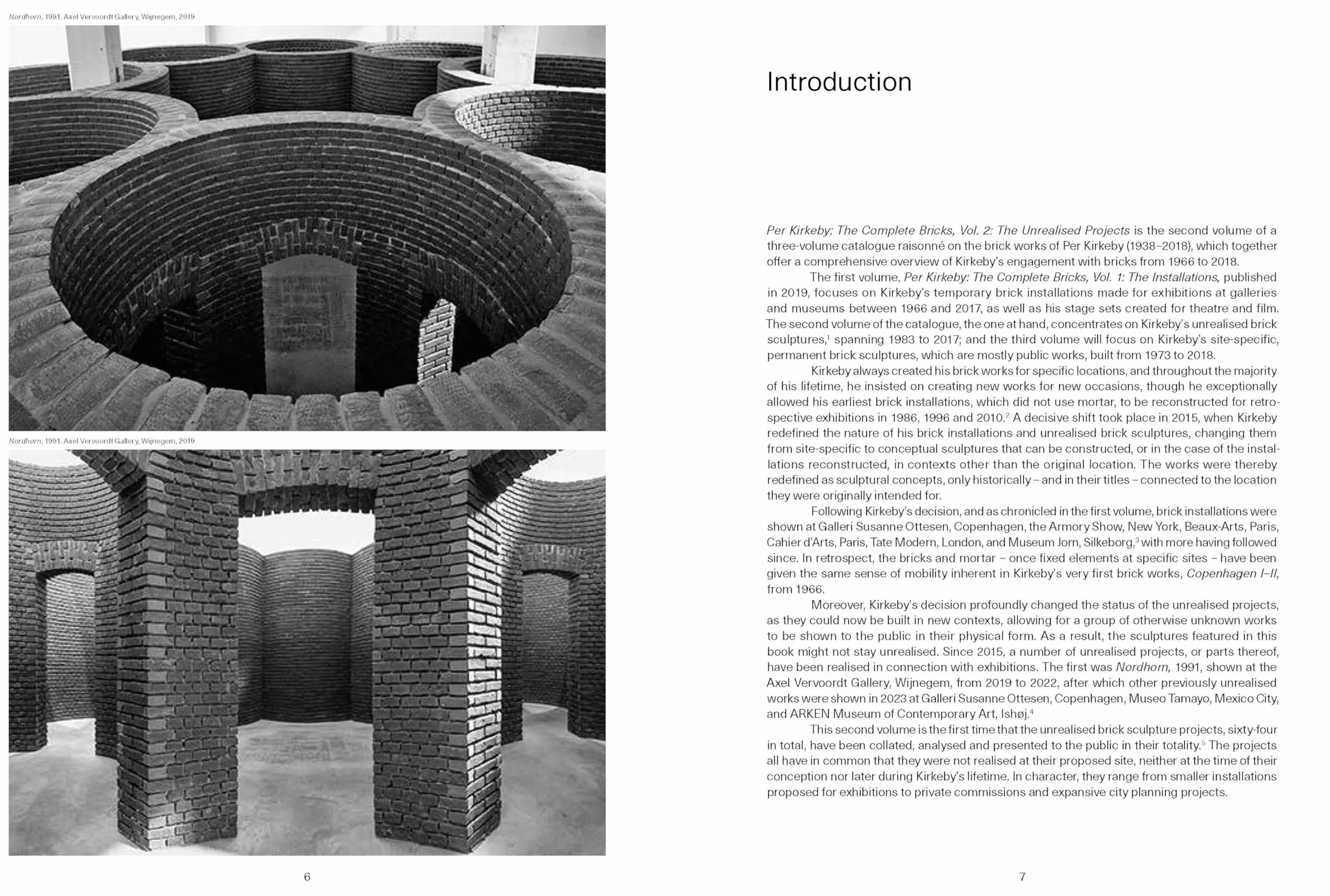 Per Kirkeby: The Complete Bricks: Vol. 2: The Unrealized Projects