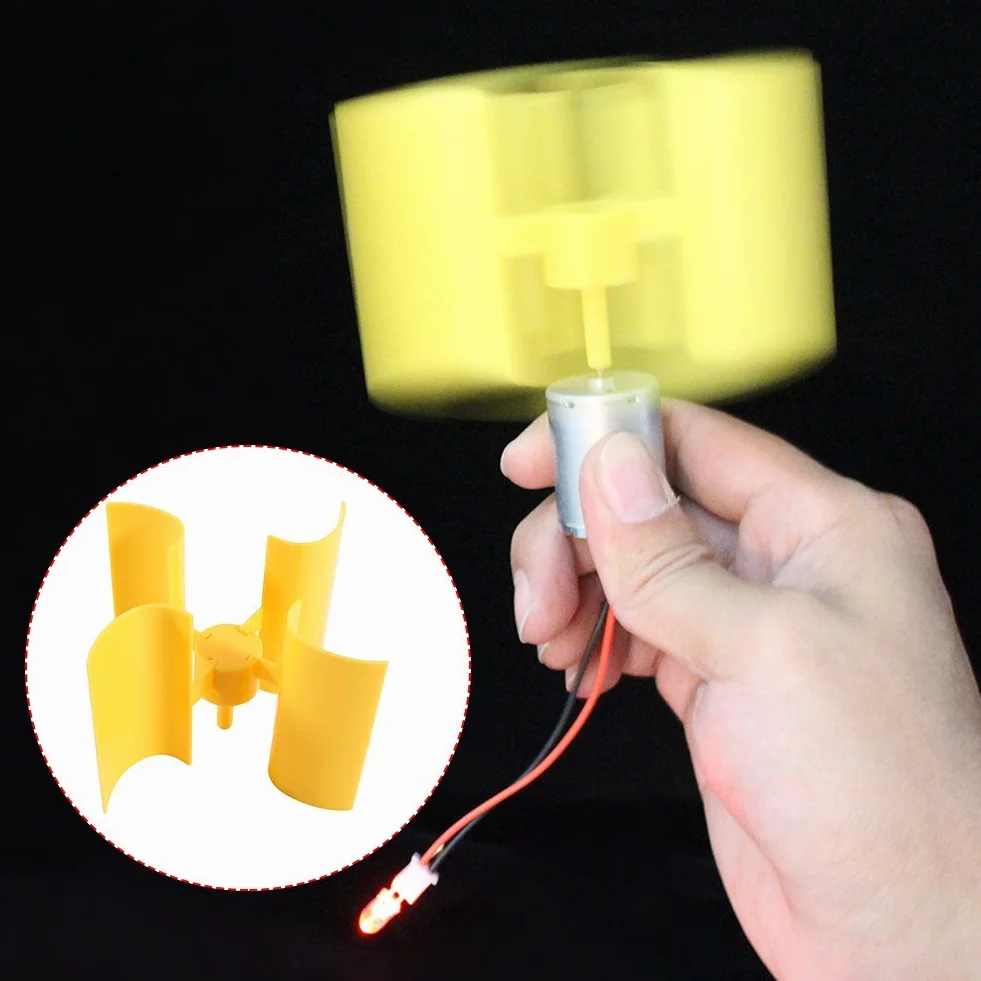 Mini generator wiatrowy 0,55 W 5,5 m/s Mikro turbina wiatrowa pionowa do modeli naukowych