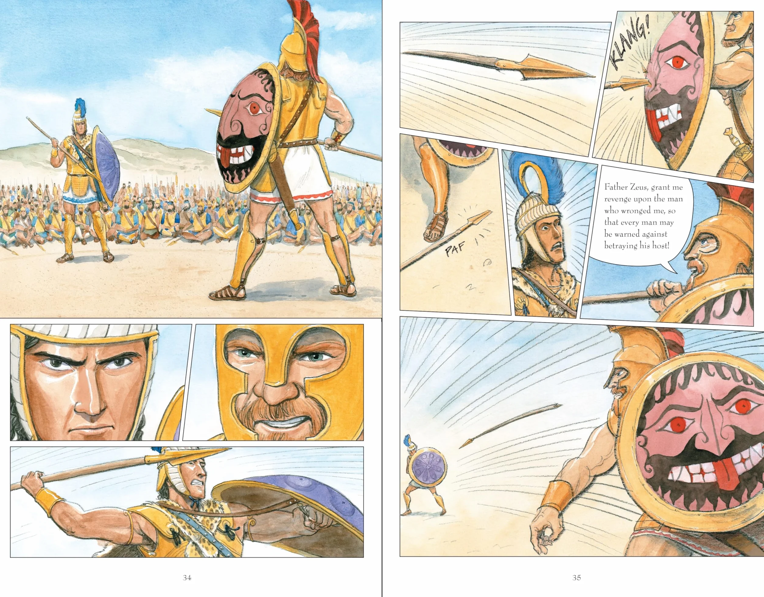 The Iliad: Homer's exciting ancient Greek myth told in pacy full-colour graphic novel form for YA readers
