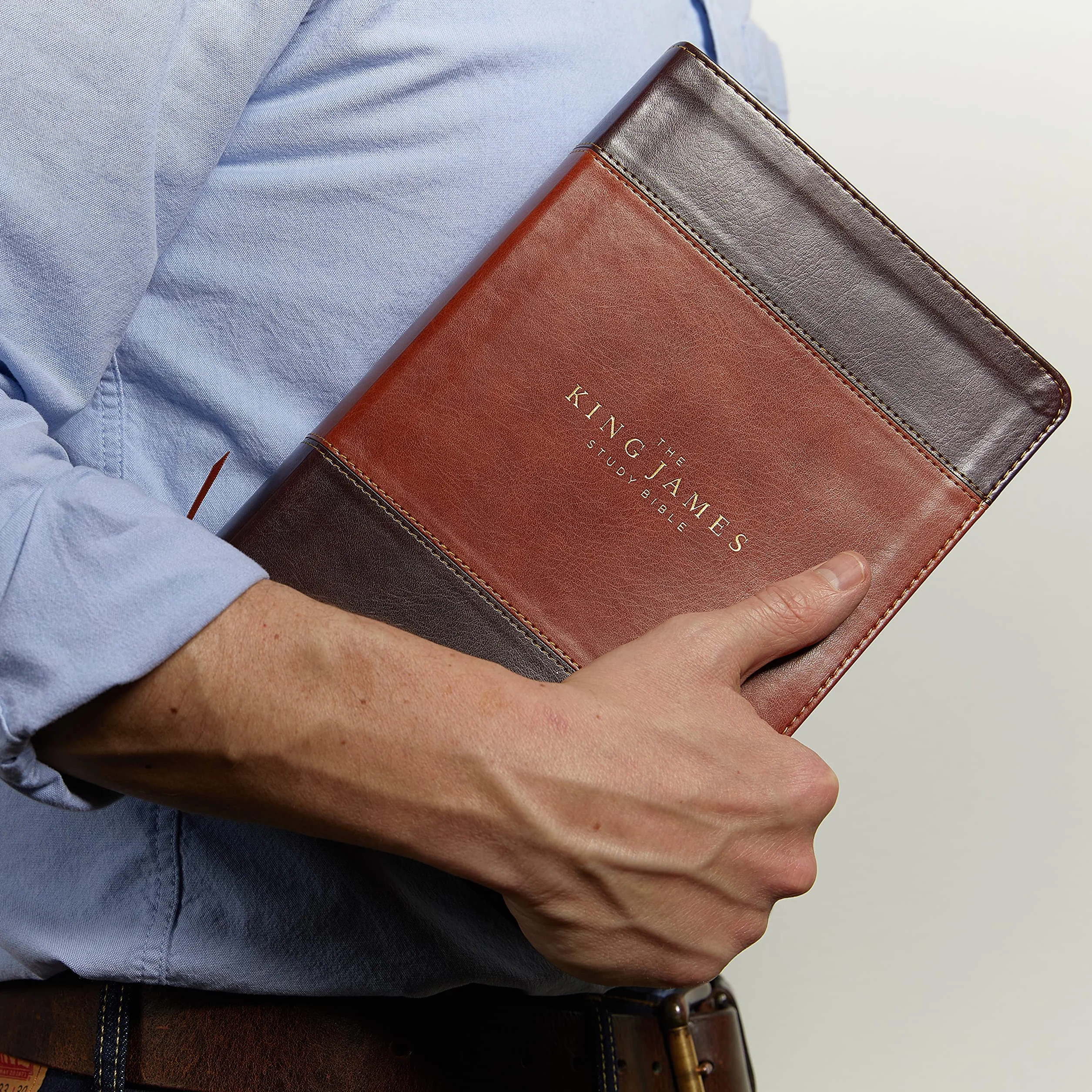 The King James Study Bible Imitation Leather Brown Full-Color Edition