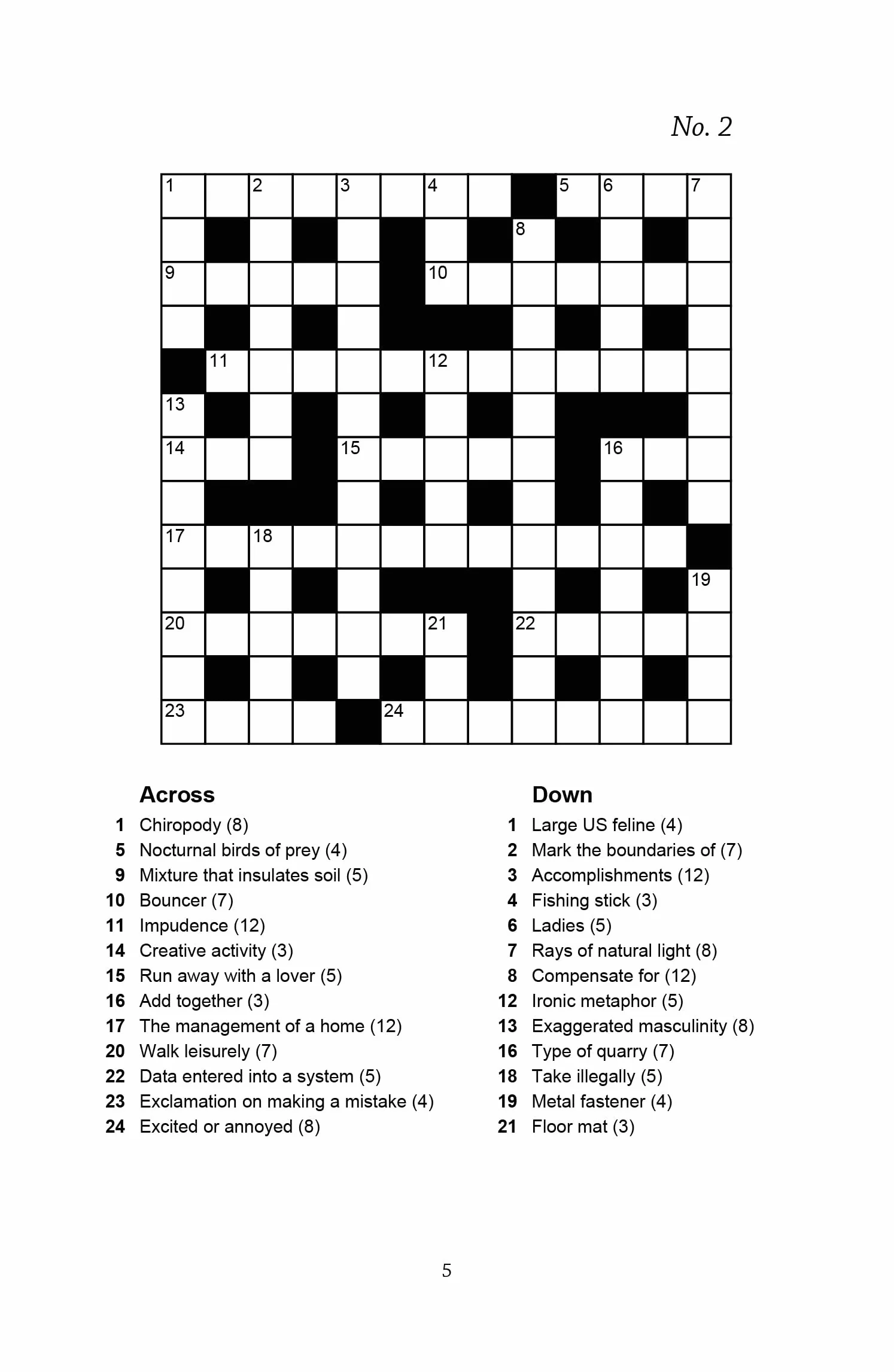 Big Book of Quick Crosswords Book 1: A Bumper Crossword Book for Adults Containing 300 Puzzles