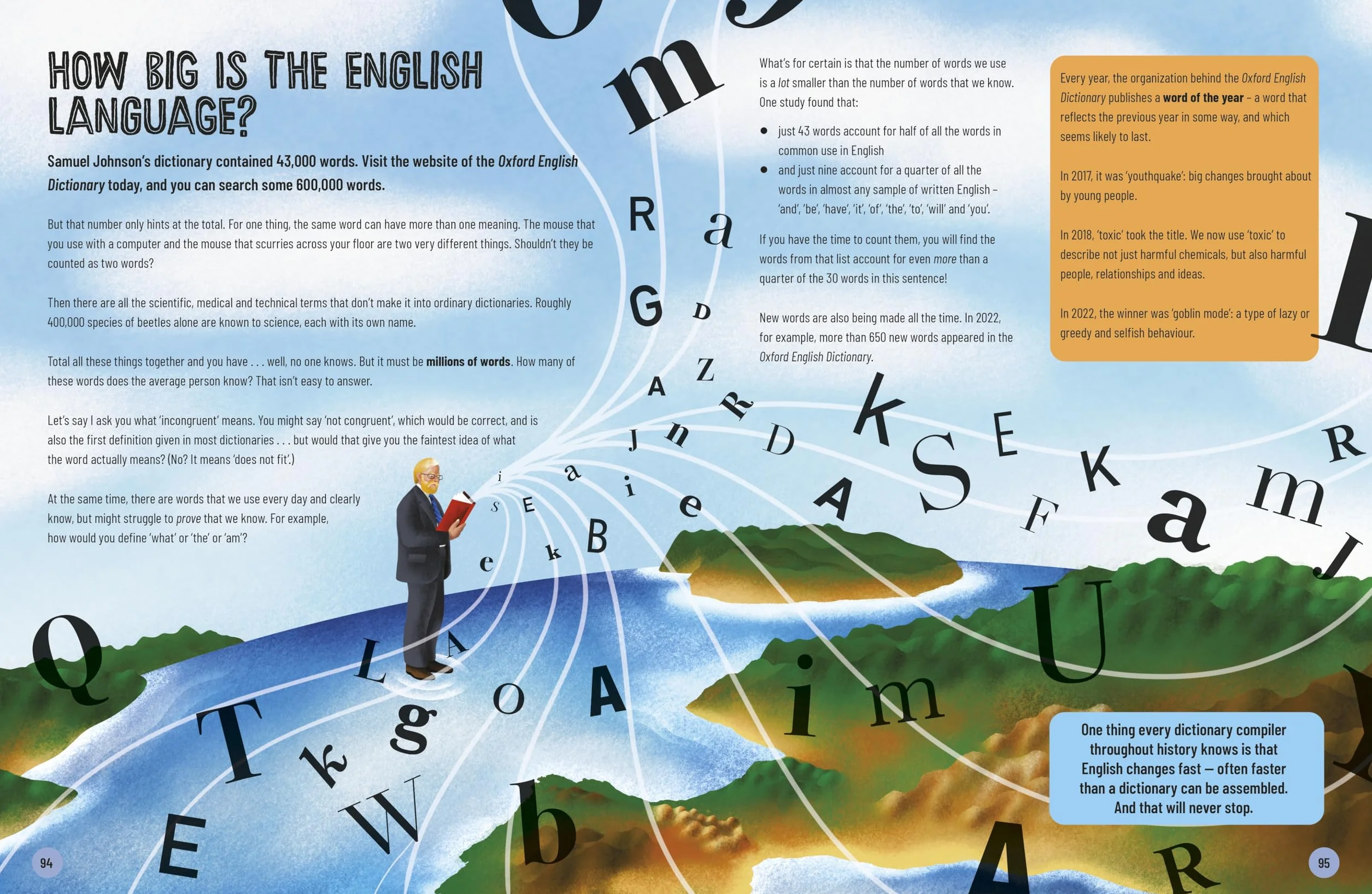 A Really Short History of Words: An Illustrated Edition about the English Language