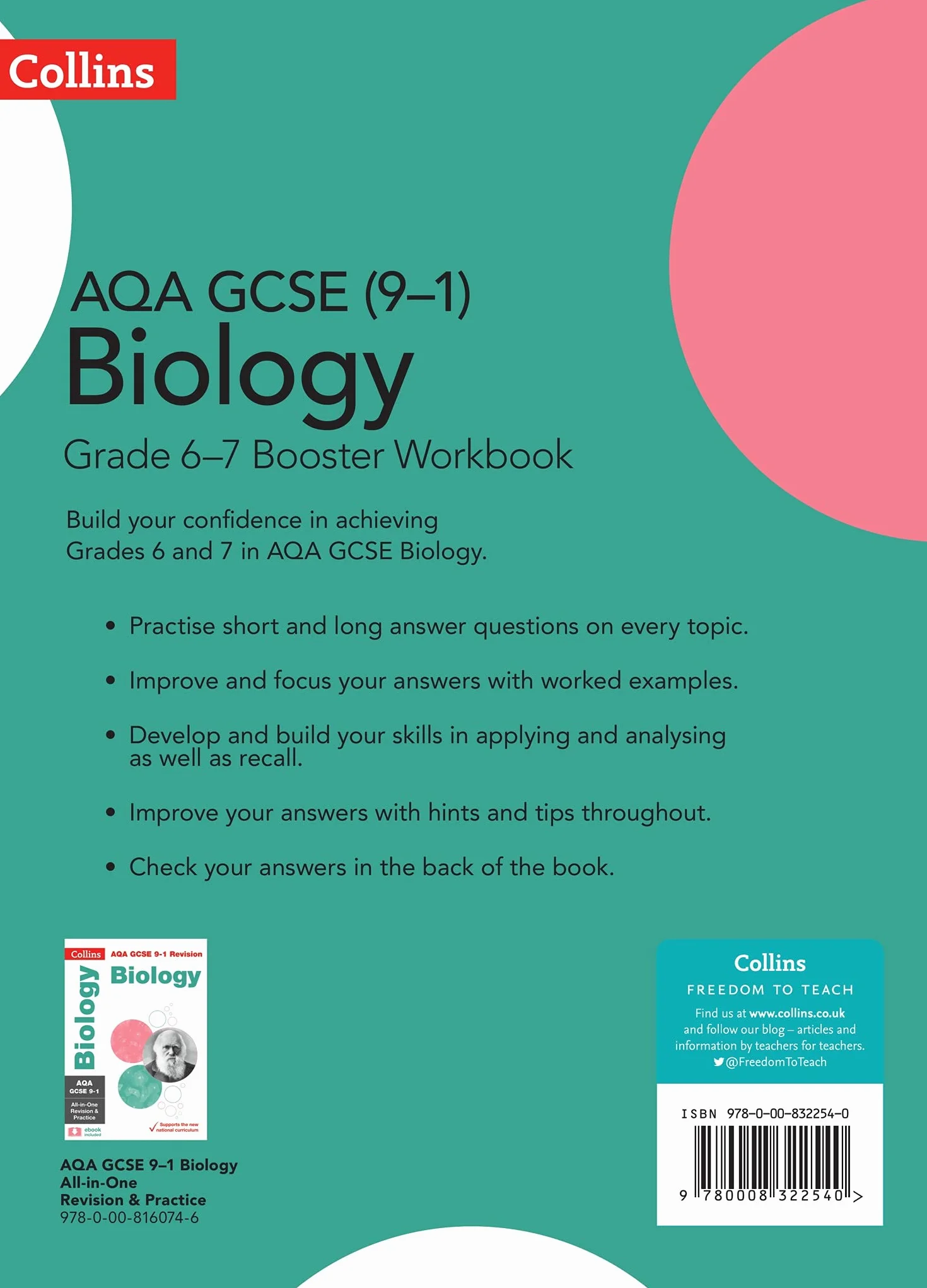 AQA GCSE (9–1) Biology Grade 6–7 Booster Workbook