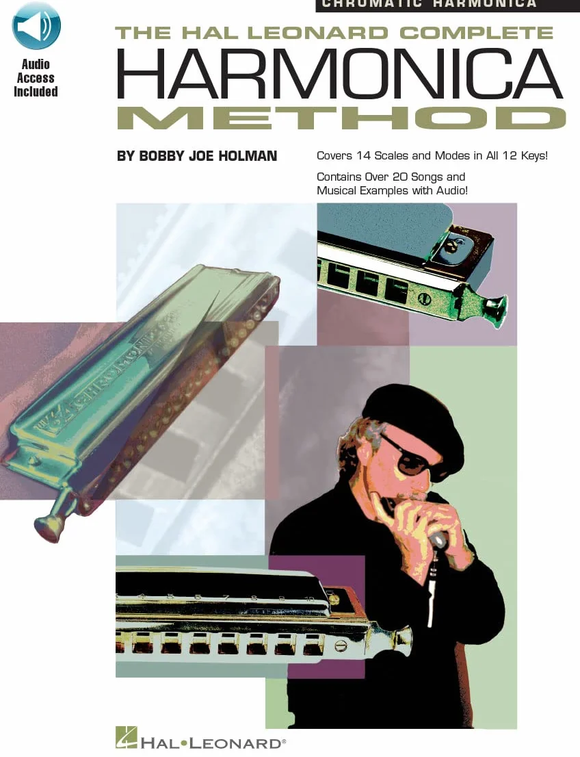 Bobby joe holman : complete harmonica method - chromatic - recueil avec support(s) en ligne - harmo