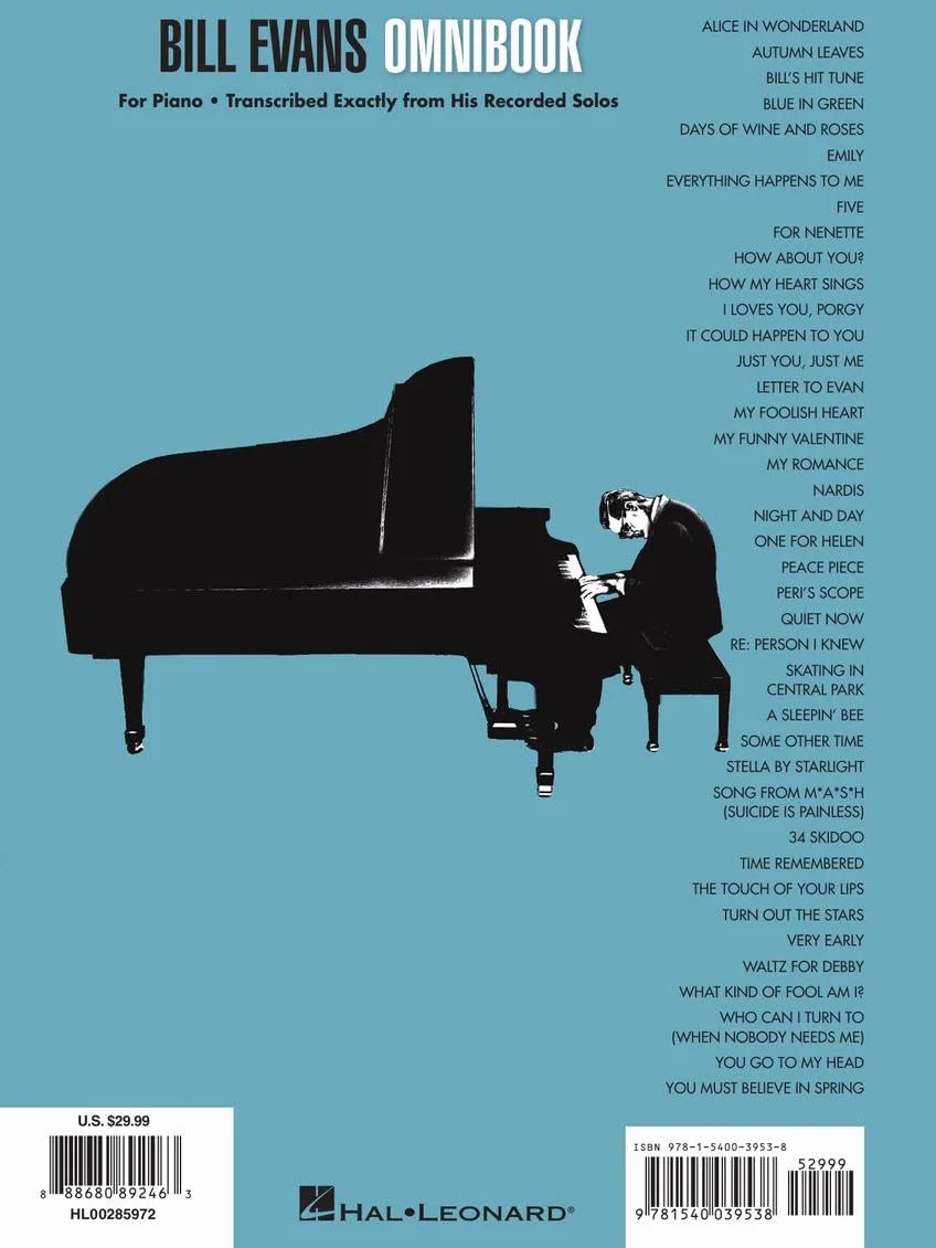 Bill Evans Omnibook for Piano: Transcribed Exactly from His Recorded Solos