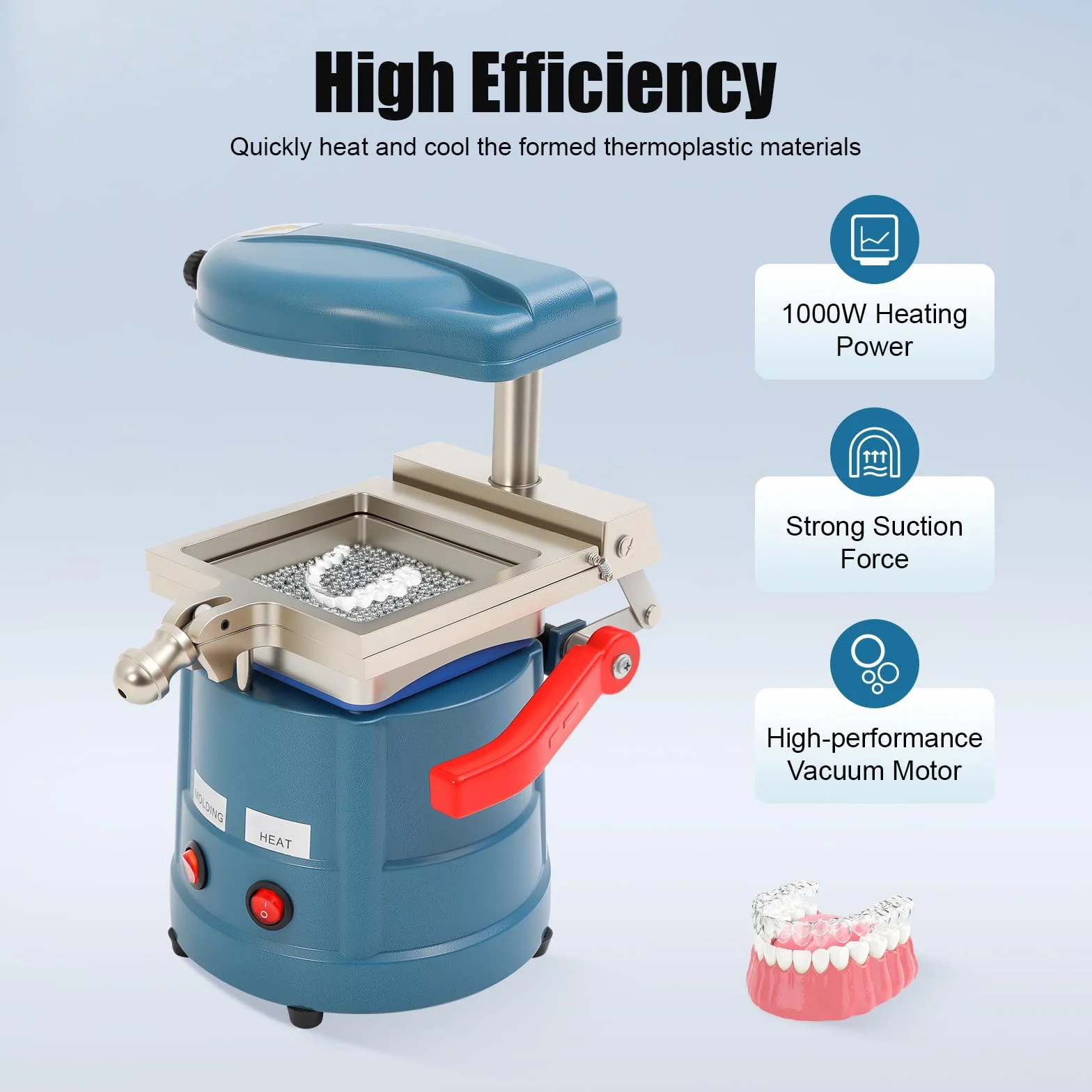 Dental Vacuum Maszyna do formowania próżniowego, 800 W, laboratorium dentystyczne, próżniowa maszyna do formowania dentystycznego, termoformowanie