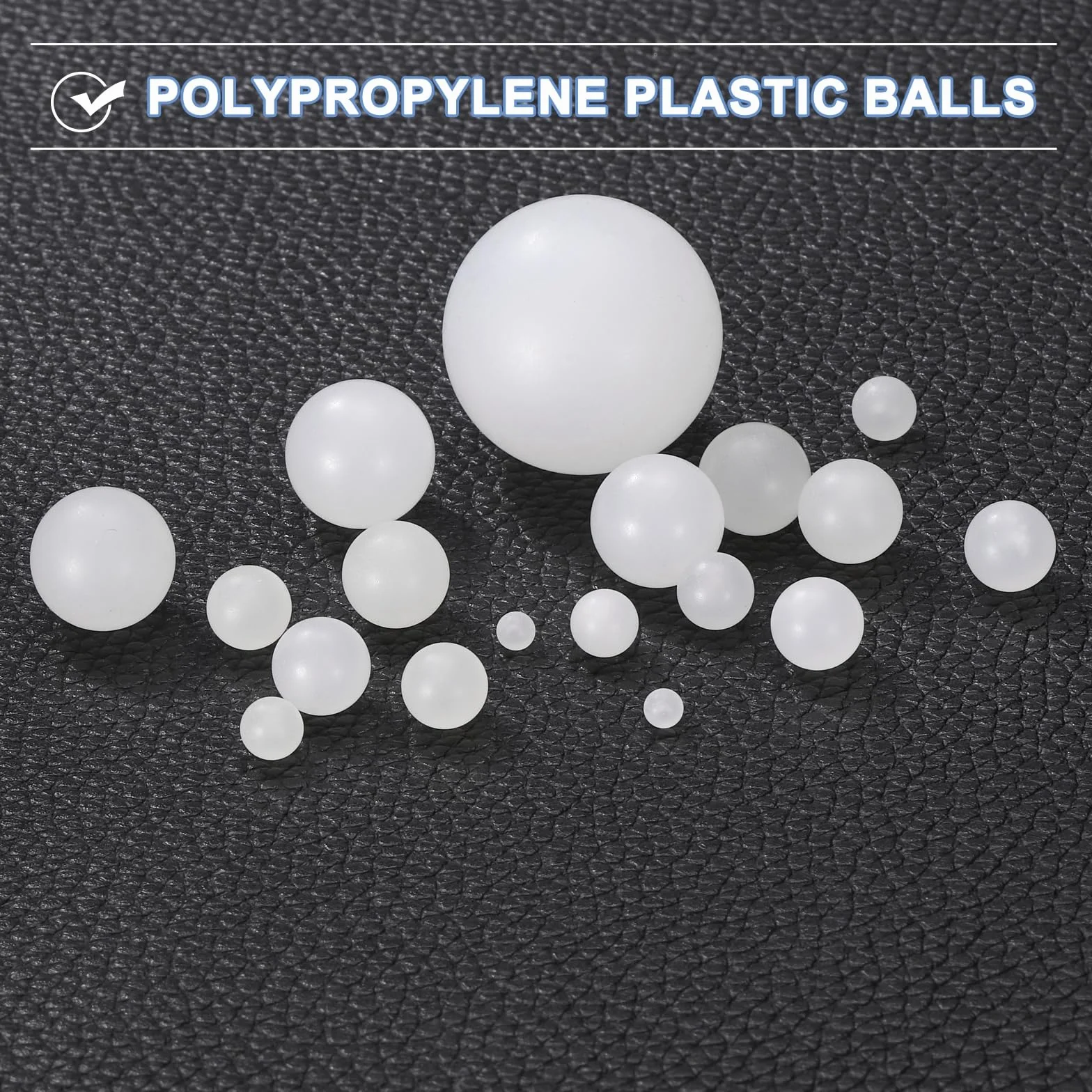 Plastikowe kulki łożyskowe PP 4,5 mm G2 matowa powierzchnia biały 100 szt.