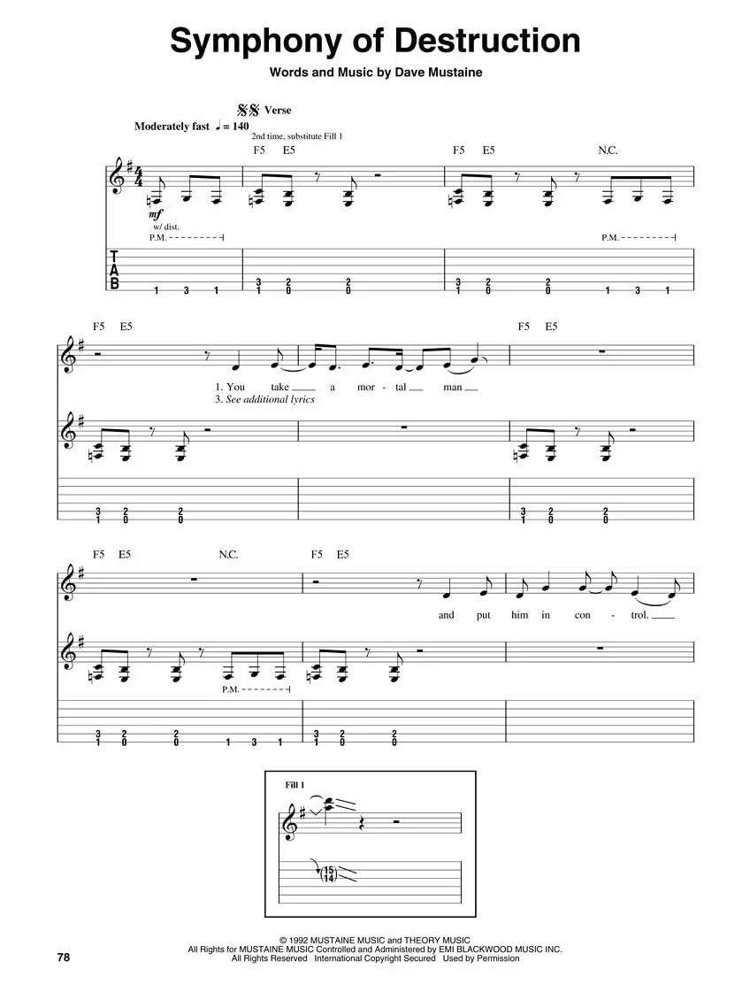 Megadeth Guitar Play-Along Volume 129 Guitare + CD