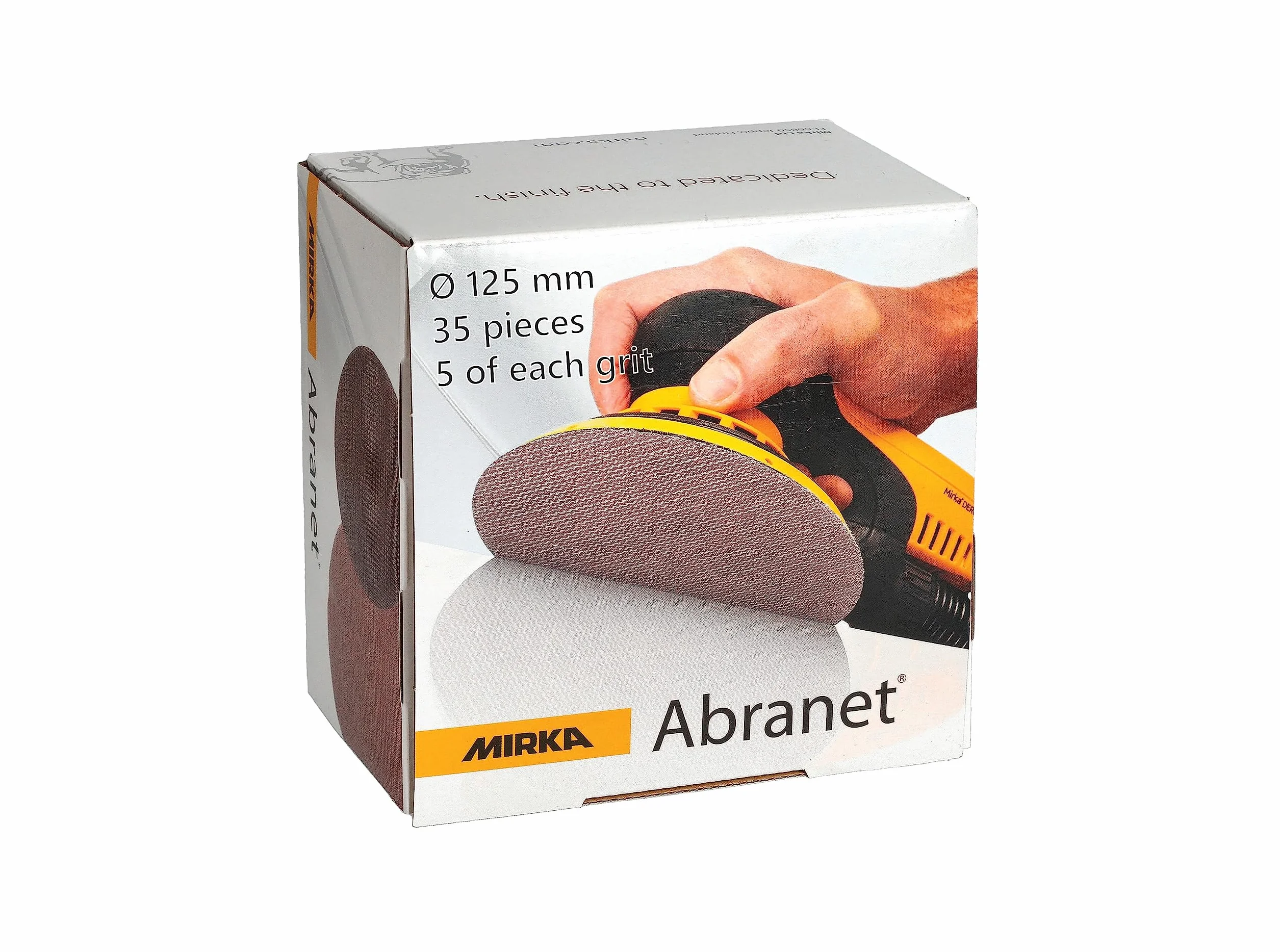 Mirka Abranet Net Tarcza szlifierska Ø 125 mm Mix-pack 35 sztuk 80-600