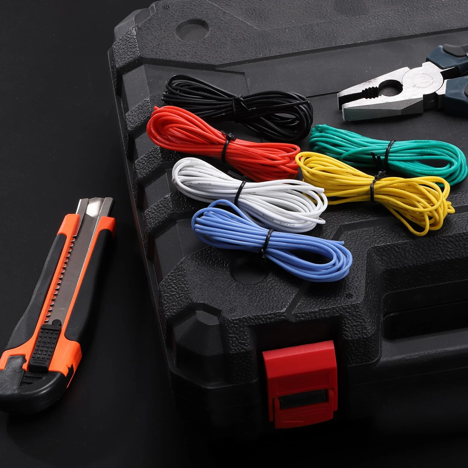 Kabel silikonowy 30 AWG 5 żył 1,5 m ocynowany drut miedziany wysokiej temperatury sourcing map