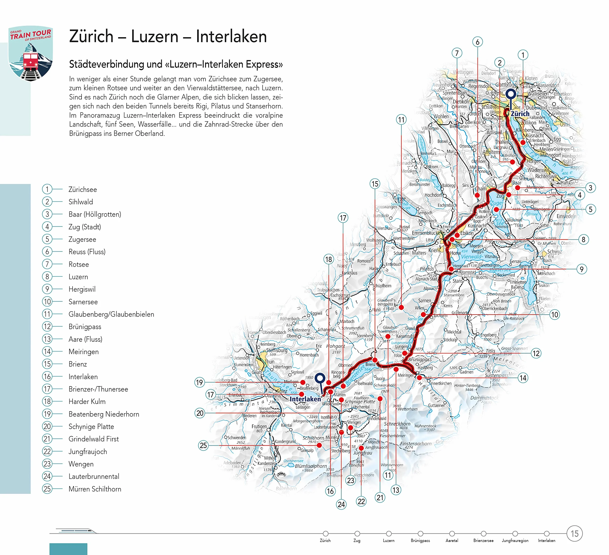 Hallwag Reiseführer Grand Train Tour of Switzerland, deutsche Ausgabe: Ein umfassender Guide zu den spektakulärsten Sehenswürdigkeiten der Schweiz auf ... Train Tour. Mit Tipps, Must-Sees und Karten