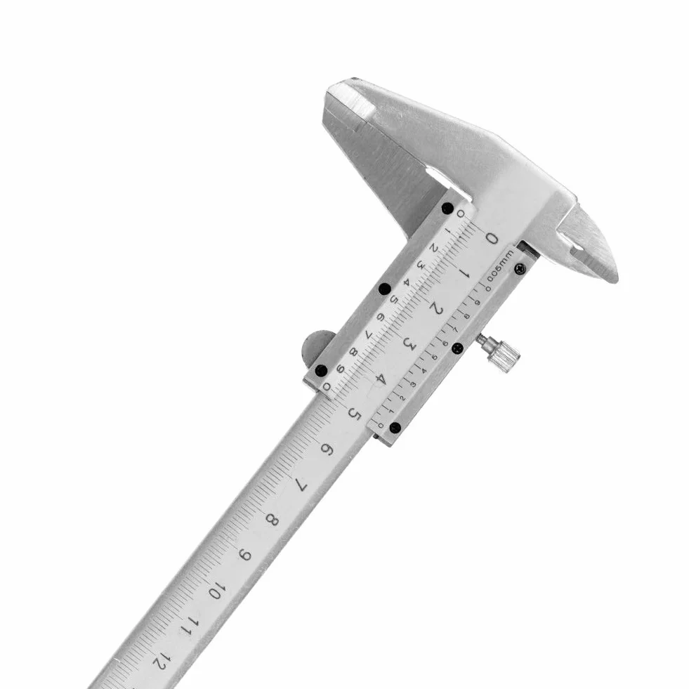 0-150 mm Suwmiarka noniuszowa Precyzyjne urządzenie pomiarowe do suwmiarki noniuszowej ze stali węglowej wykonanej z metalu do pomiaru długości, głębokości, grubości, średnicy wewnętrznej i zewnętrznej