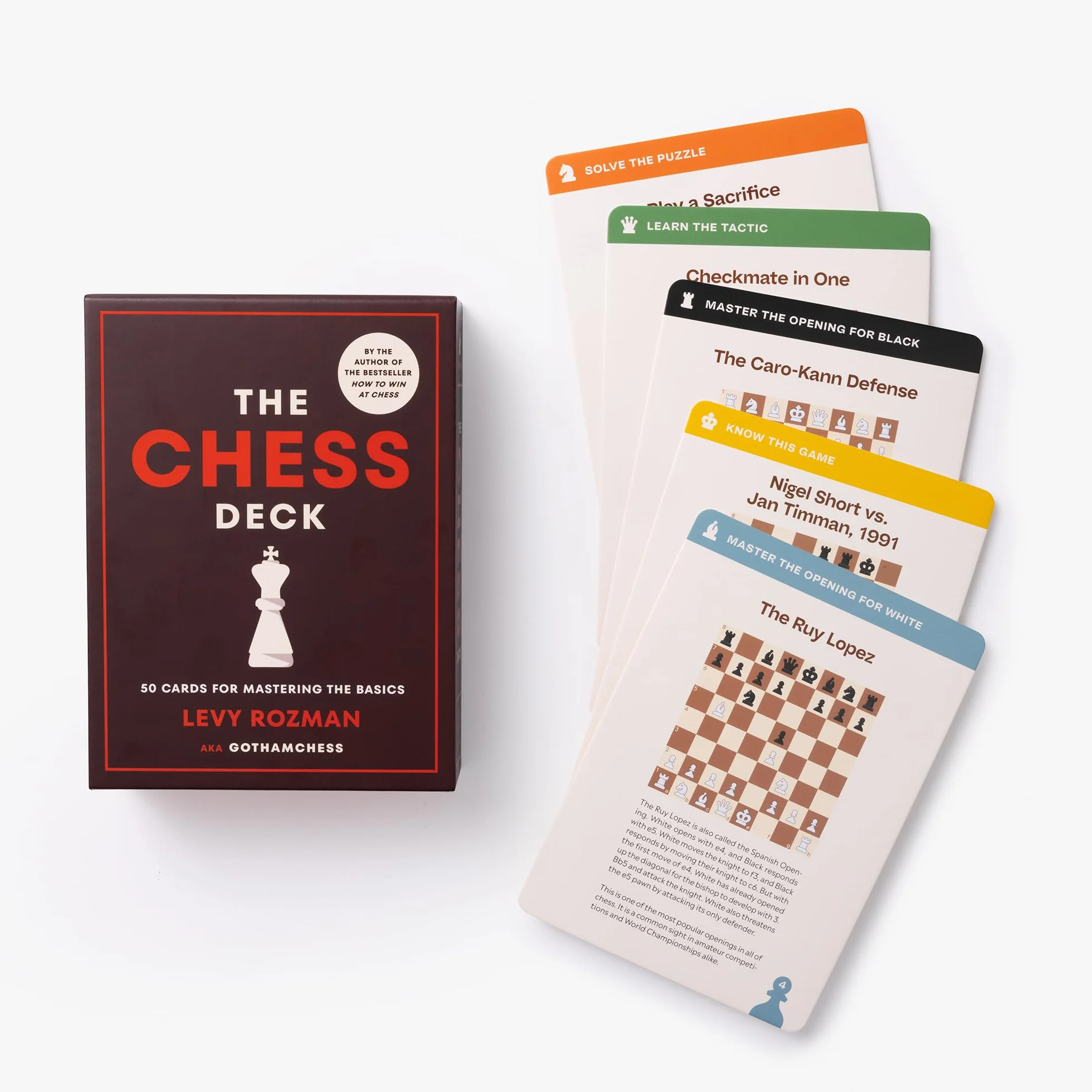 The Chess Deck: 50 Cards for Mastering the Basics