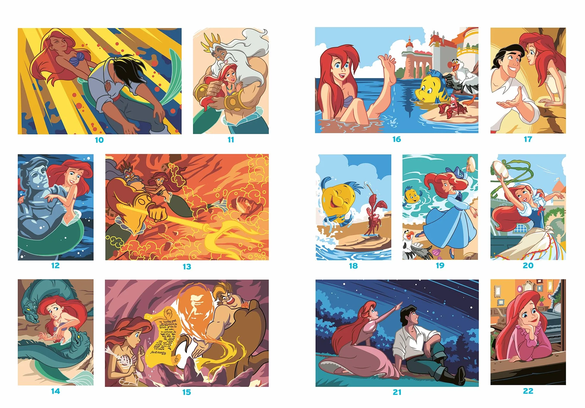 Coloriages Mystères Disney Spécial Film La Petite Sirène 50 coloriages mystères inédits