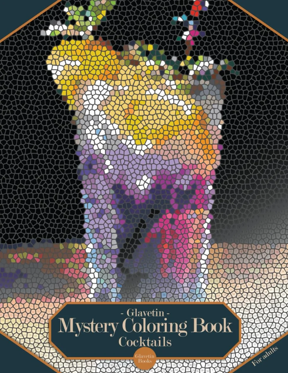 Glavetin - Mystery Coloring Book - Cocktails: Coloring book by number for adults in a mosaic style: 9