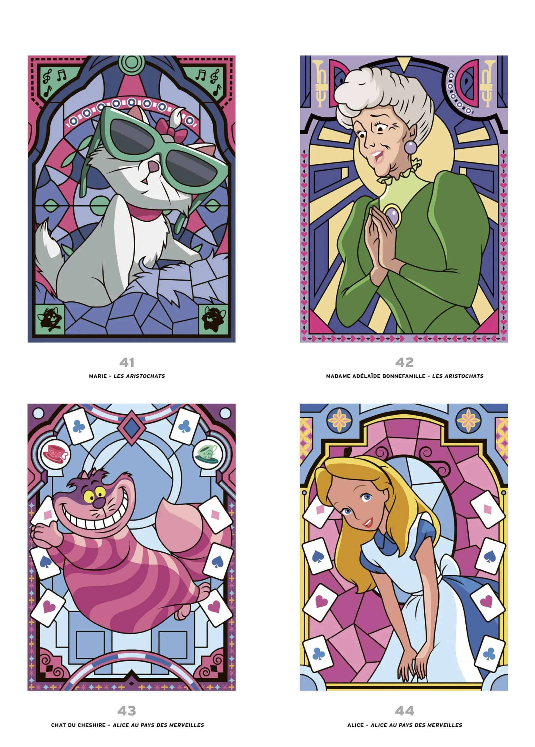 Coloriages mystères Disney - Vitraux Tome 2