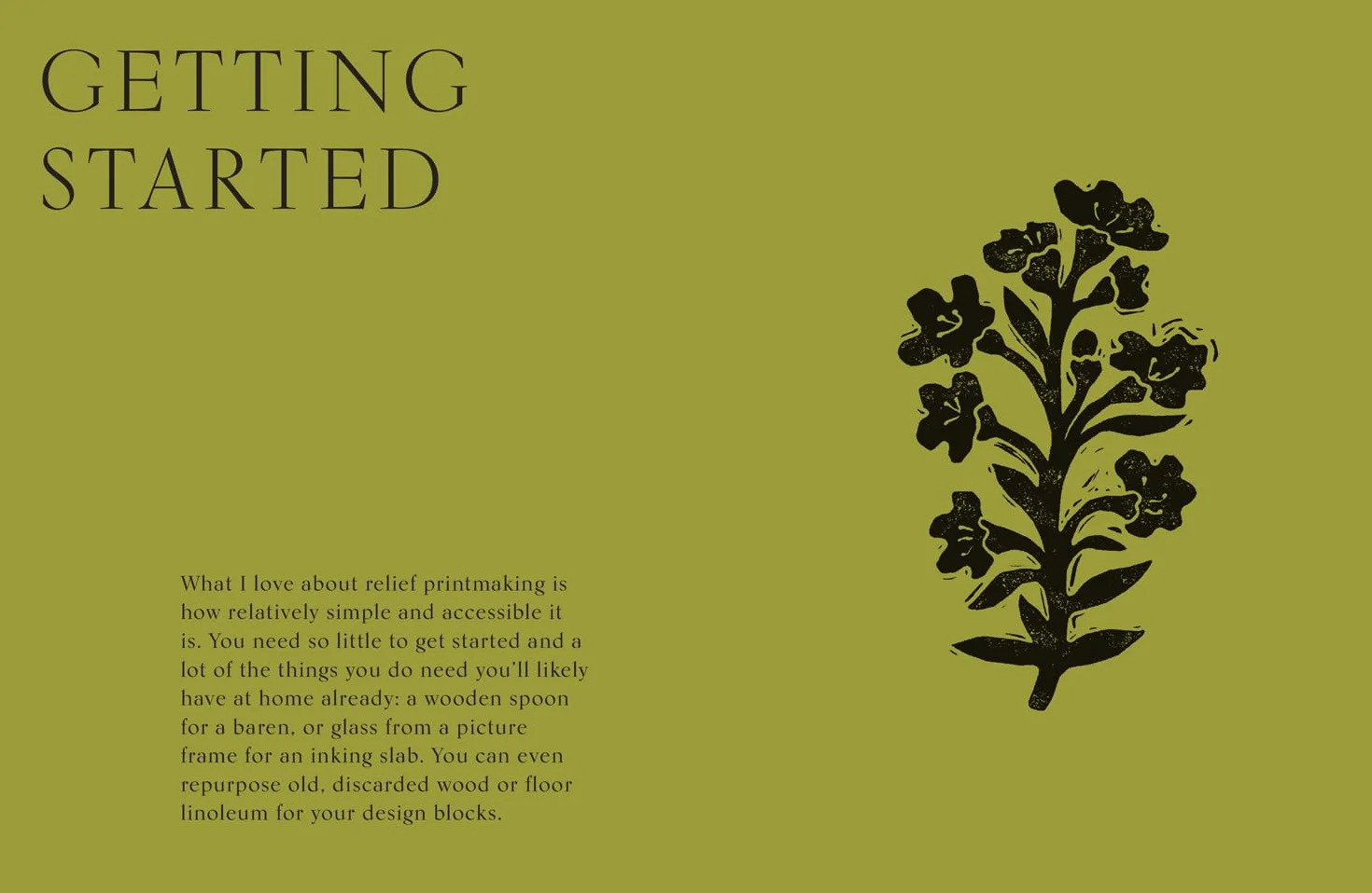 Botanical Block Printing: The new craft and design book for easy modern linocut prints, perfect for pattern art carving projects
