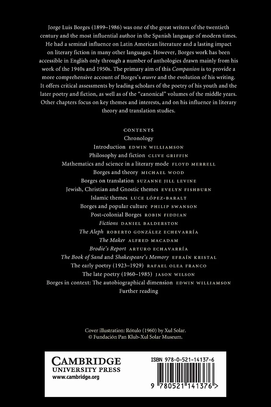 The Cambridge Companion to Jorge Luis Borges