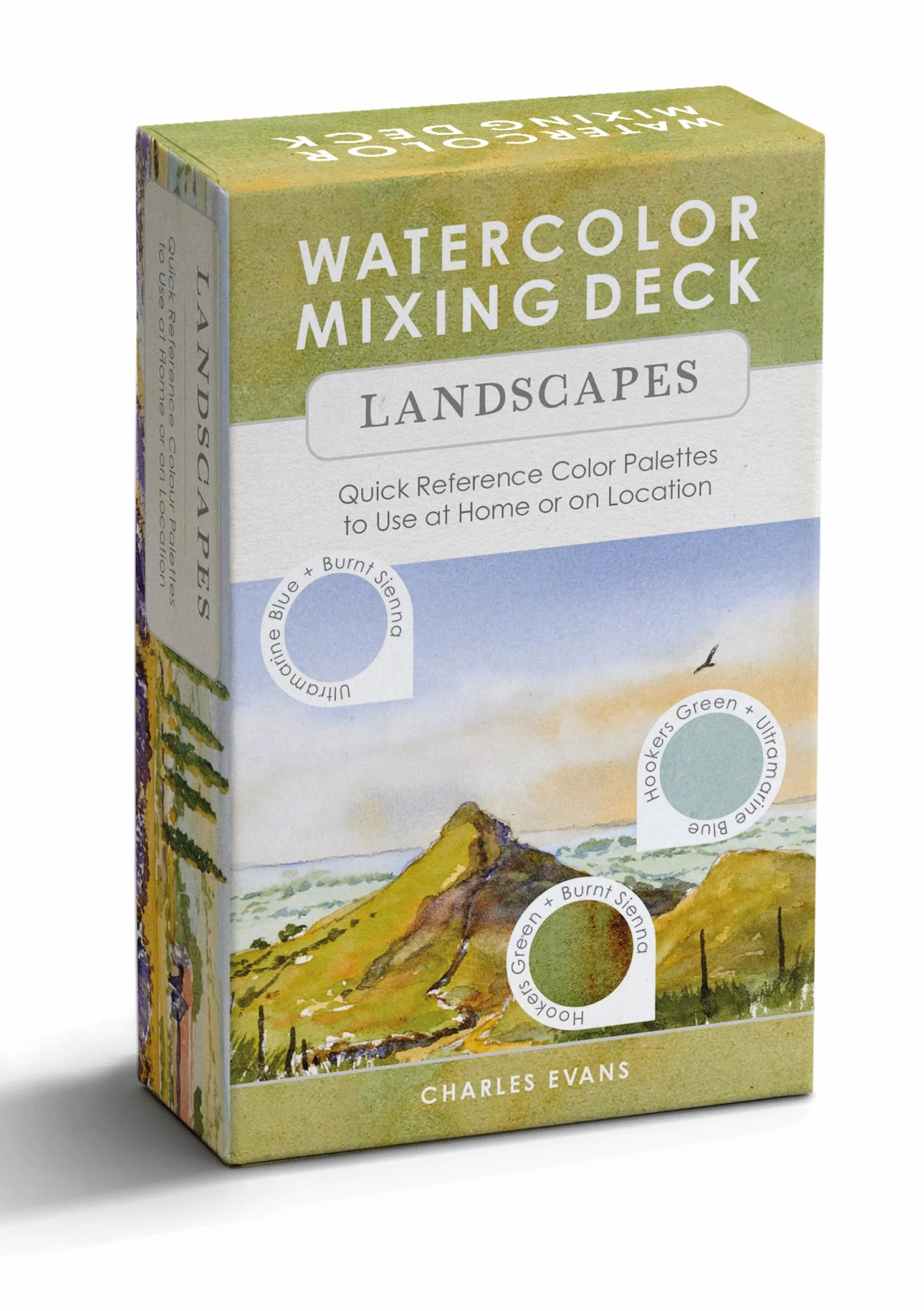 Watercolor Mixing Deck: Landscapes Color Palettes for Home or Location
