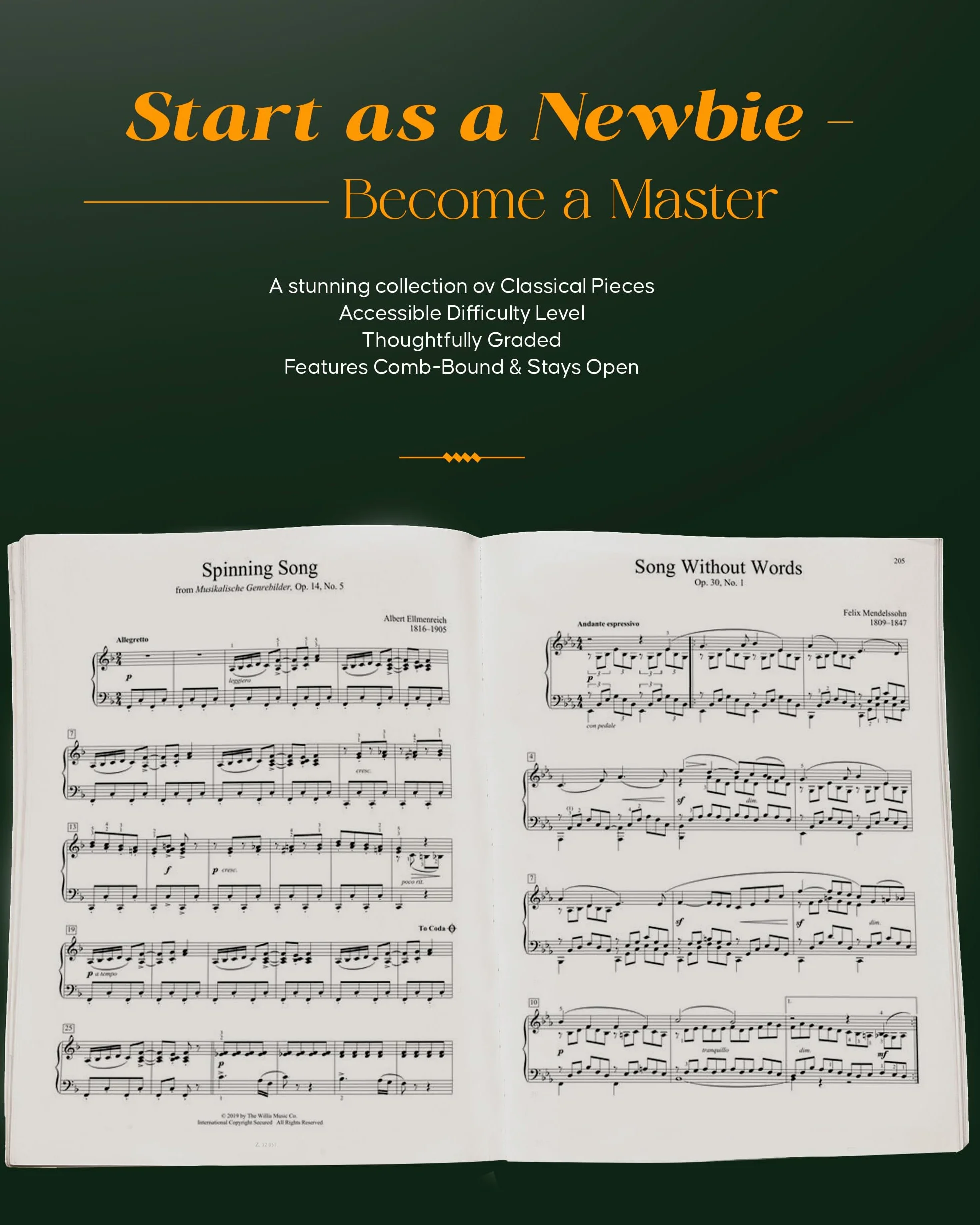 The Classical Piano Solos Collection: 106 Graded Pieces from Baroque to the 20th C. Compiled & Edited by Low/Schumann/Siagian