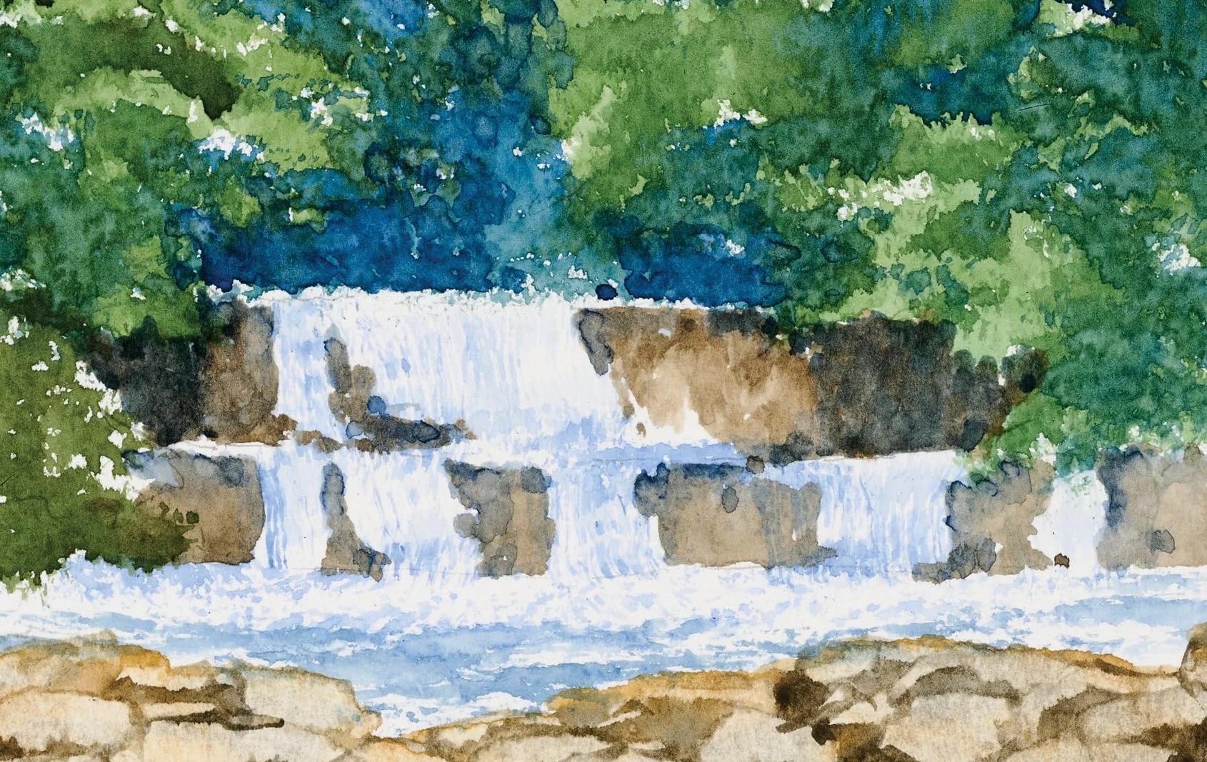 Watercolor Mixing Deck: Landscapes Color Palettes for Home or Location
