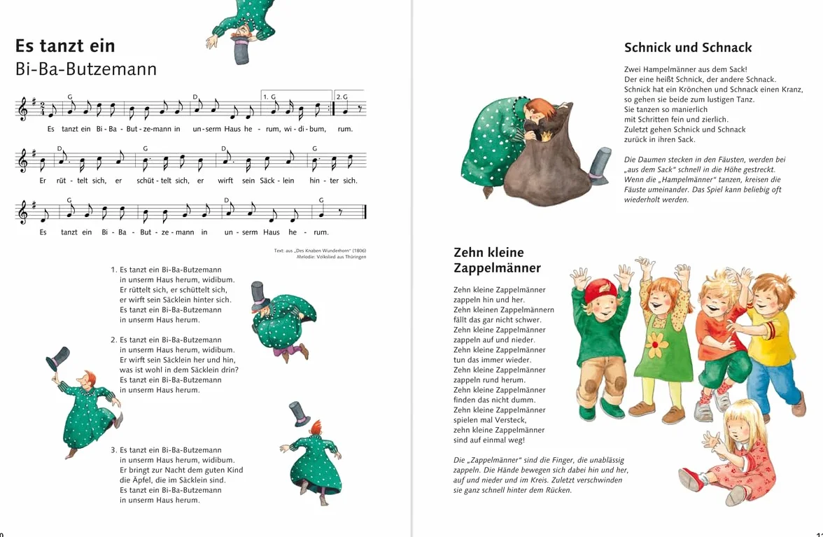 Lieder, Reime, Fingerspiele