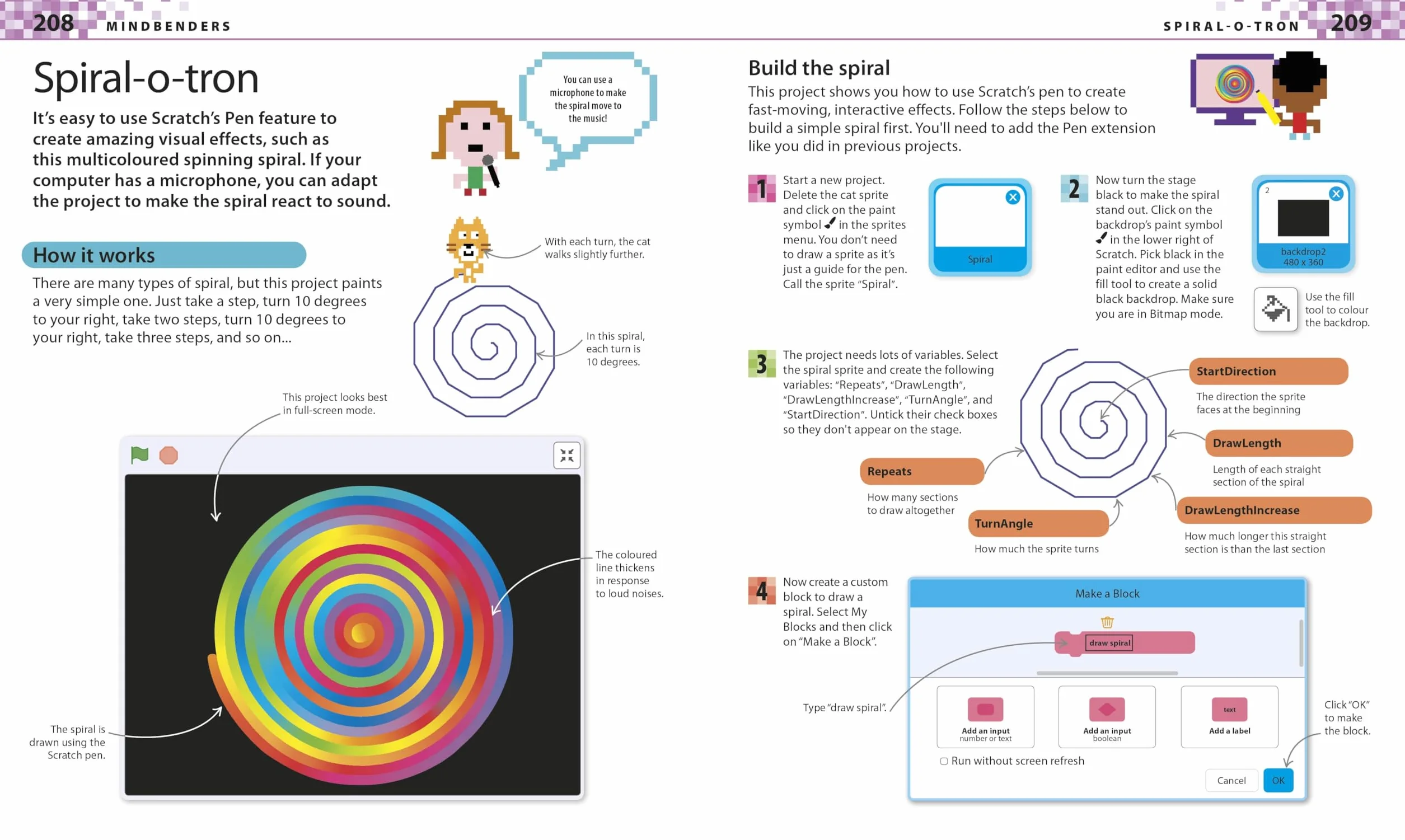 Coding Projects in Scratch: A Step-by-Step Visual Guide to Coding Your Own Animations, Games, Simulations, a
