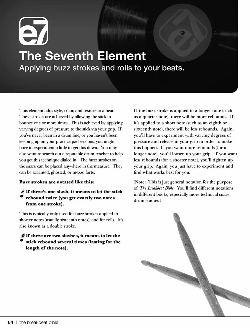 Mike adamo : the breakbeat bible - percussions - recueil + enregistrement(s) en ligne: The Fundamentals of Breakbeat Drumming