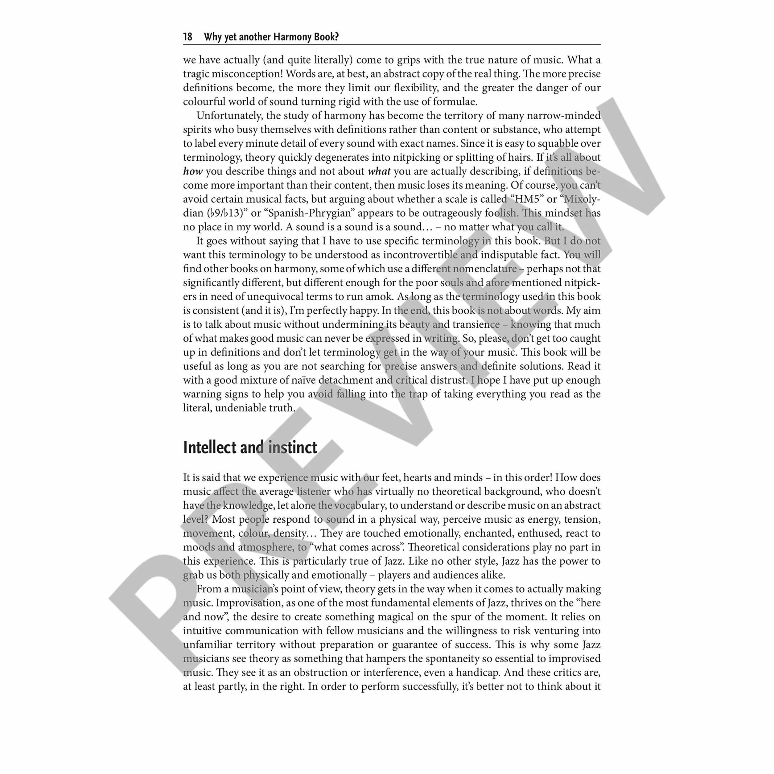 Jazz Harmony: Think - Listen - Play Practical Approach