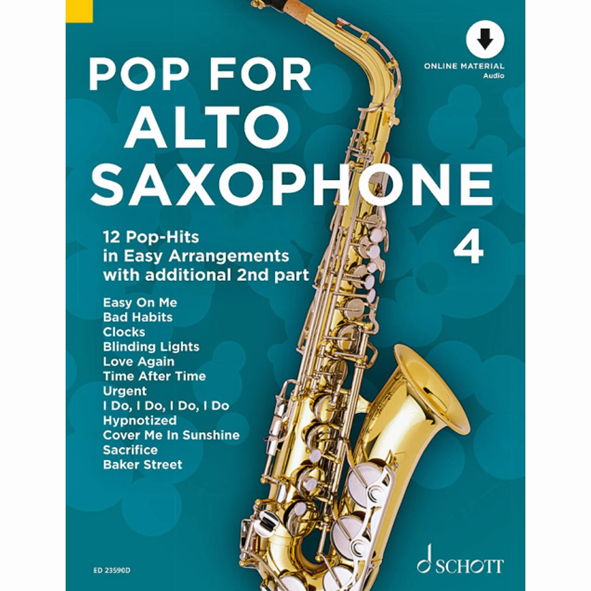 Pop For Alto Saxophone 4: 24 Pop-Hits in Easy Arrangements. Vol. 4. 1-2 alto saxophones.