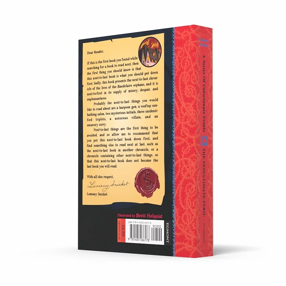 The Penultimate Peril: A Classic Childrens Mystery About the Unfortunate Baudelaire Orphans: 12
